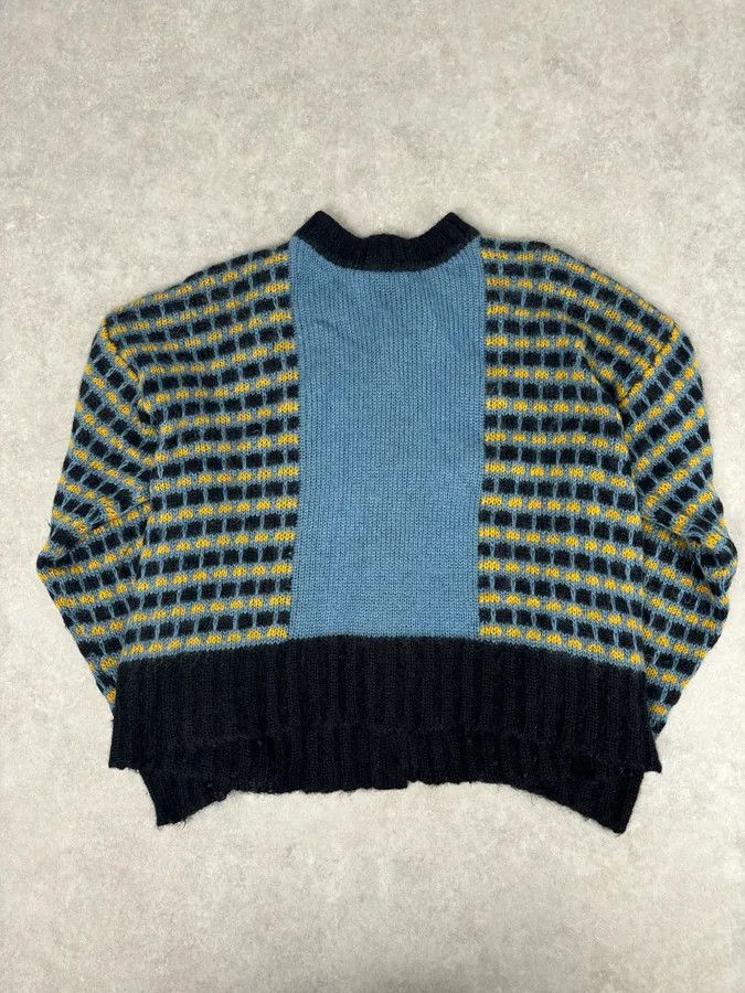 Marni FW2020 Marni Blue Cardigan Wool Distressed Size US XS / EU 42 / 0 - 6 Thumbnail