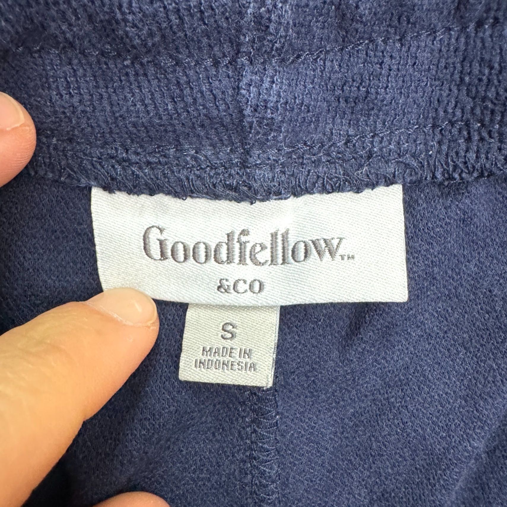 Vintage Goodfellow Jogger Sweatpants Small Blue Elastic Drawstring Casual Lounge Men’s Pants Regular Style Sweatpants Size US 29 - 7 Thumbnail