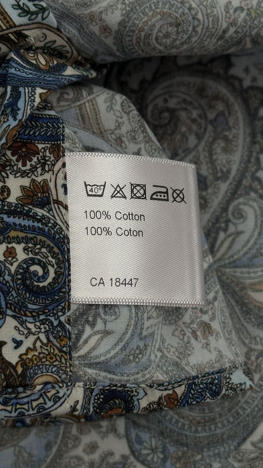 Strenstroms Stenstroms Paisley Dress Button Up Shir Size 38S - 7 Thumbnail