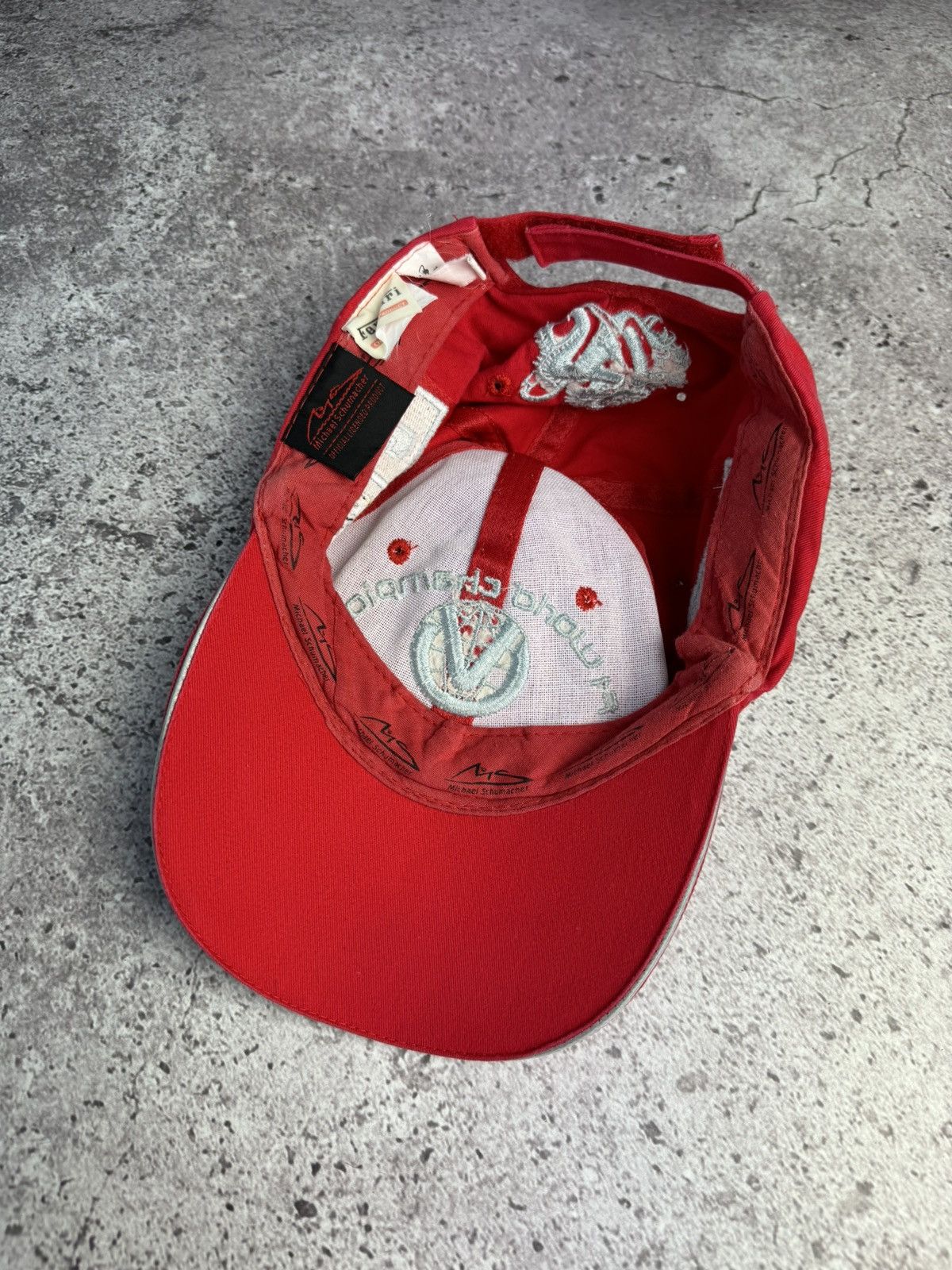 Ferrari × Formula 1 Michael Schumacher Ferrari F1 Cap Hat Vintage Size ONE SIZE - 8 Thumbnail