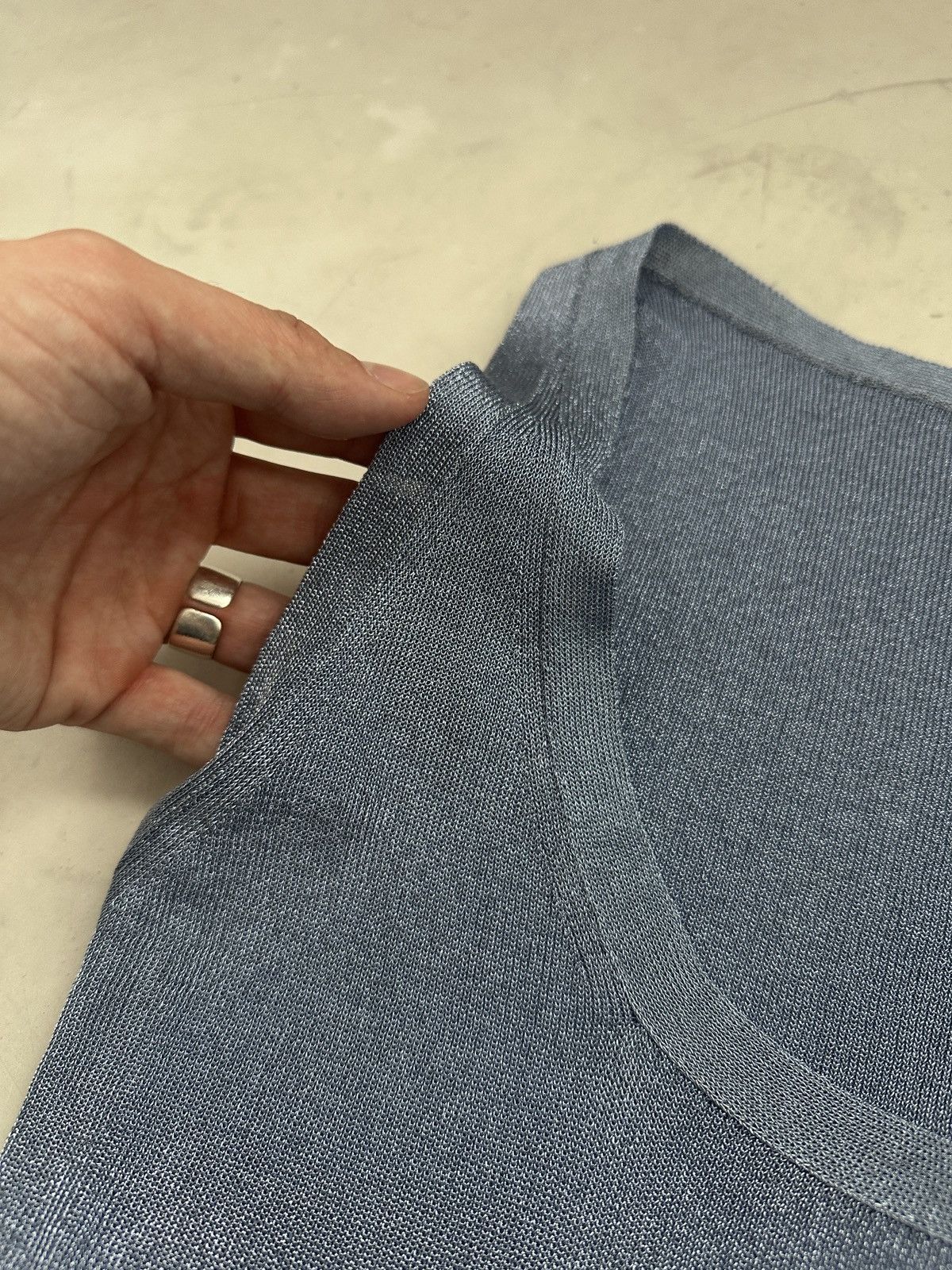 Gucci Gucci Y2K blouse blue metallic shine Size M / US 6-8 / IT 42-44 - 5 Thumbnail