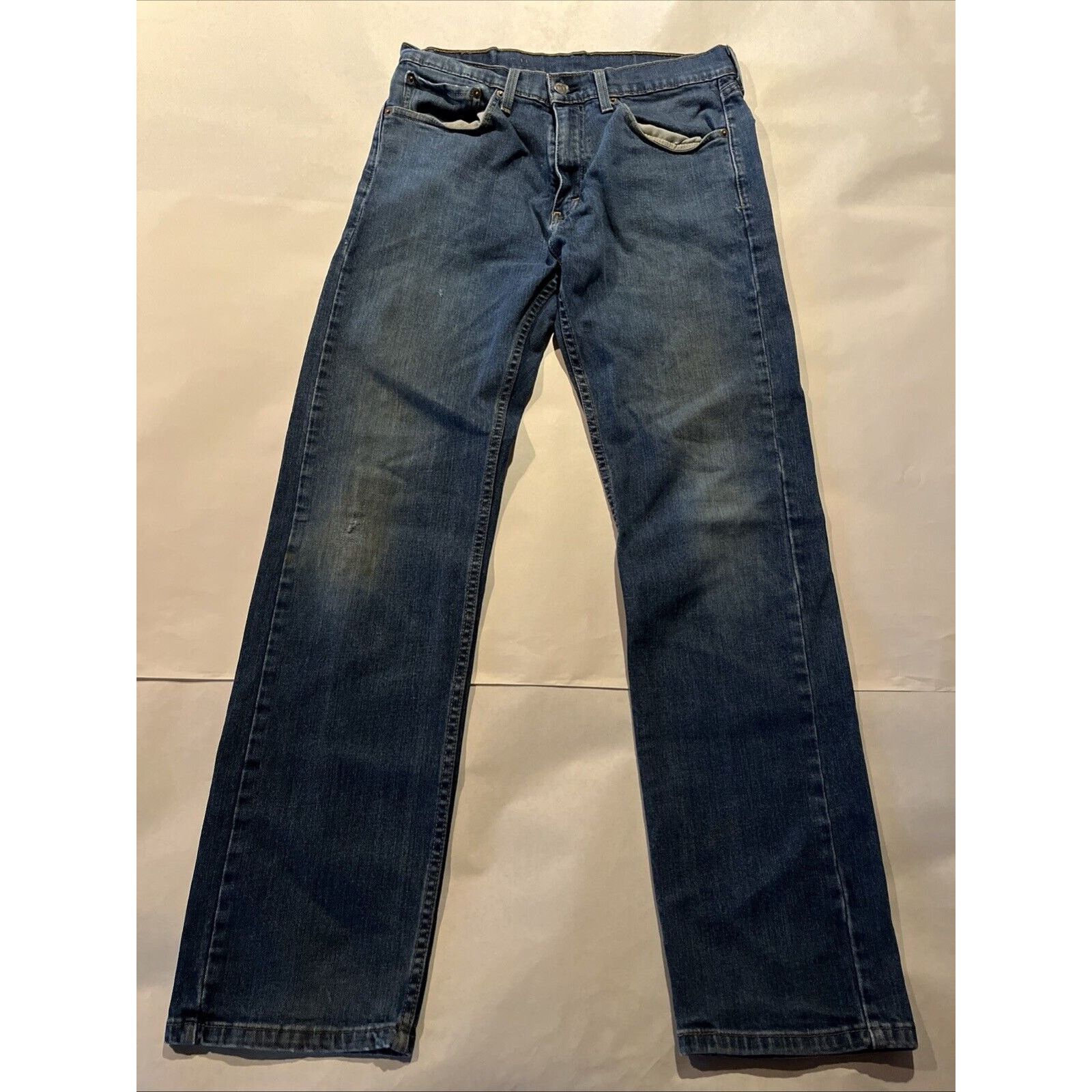 Levi's Levi’s 505 Jeans Men’s 32x32 Reg Straight Denim Cotton Blue Size US 31 - 2 Thumbnail