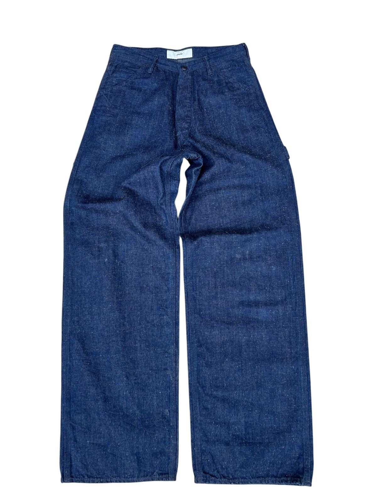 Freewheelers APACHE Japan Indigo Blue Denim Loose Military Work Jeans Size US 29 - 3 Thumbnail