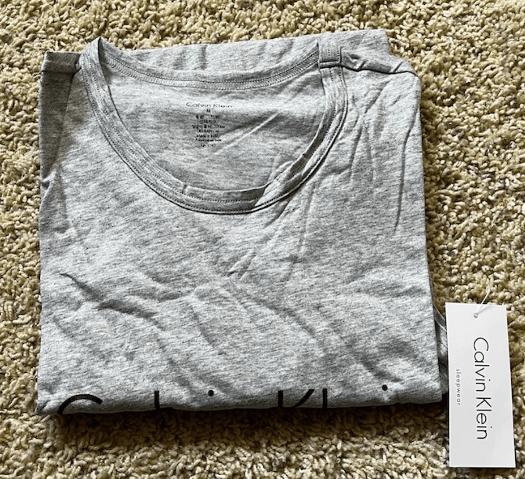 Calvin Klein Calvin Klein Men's Logo Crewneck Lounge T-Shirts Grey Size US S / EU 44-46 / 1 - 5 Thumbnail