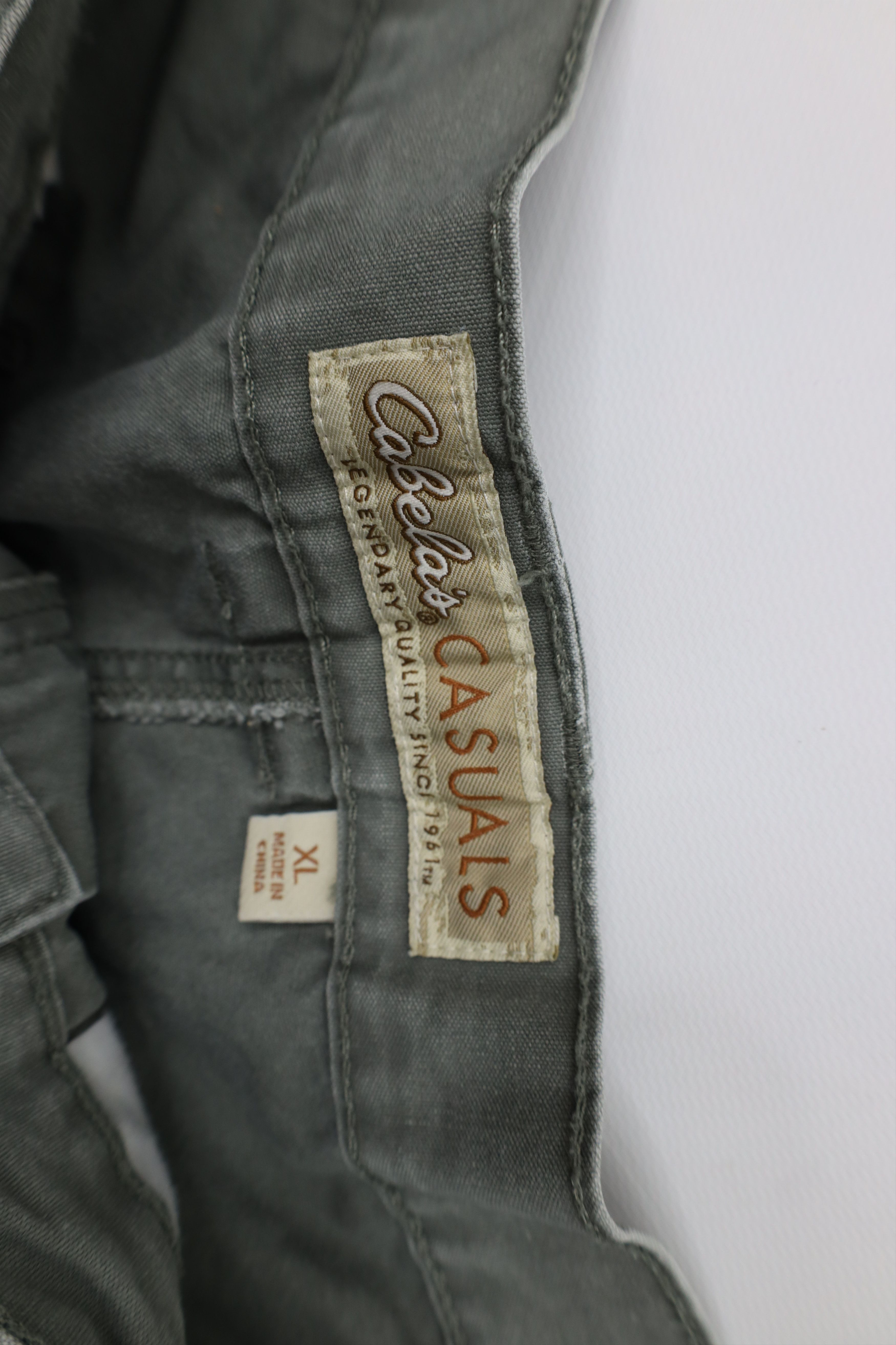 Cabelas Vintage Cabelas Above Knee Hiking Trekking Shorts Green Size US 36 / EU 52 - 7 Thumbnail