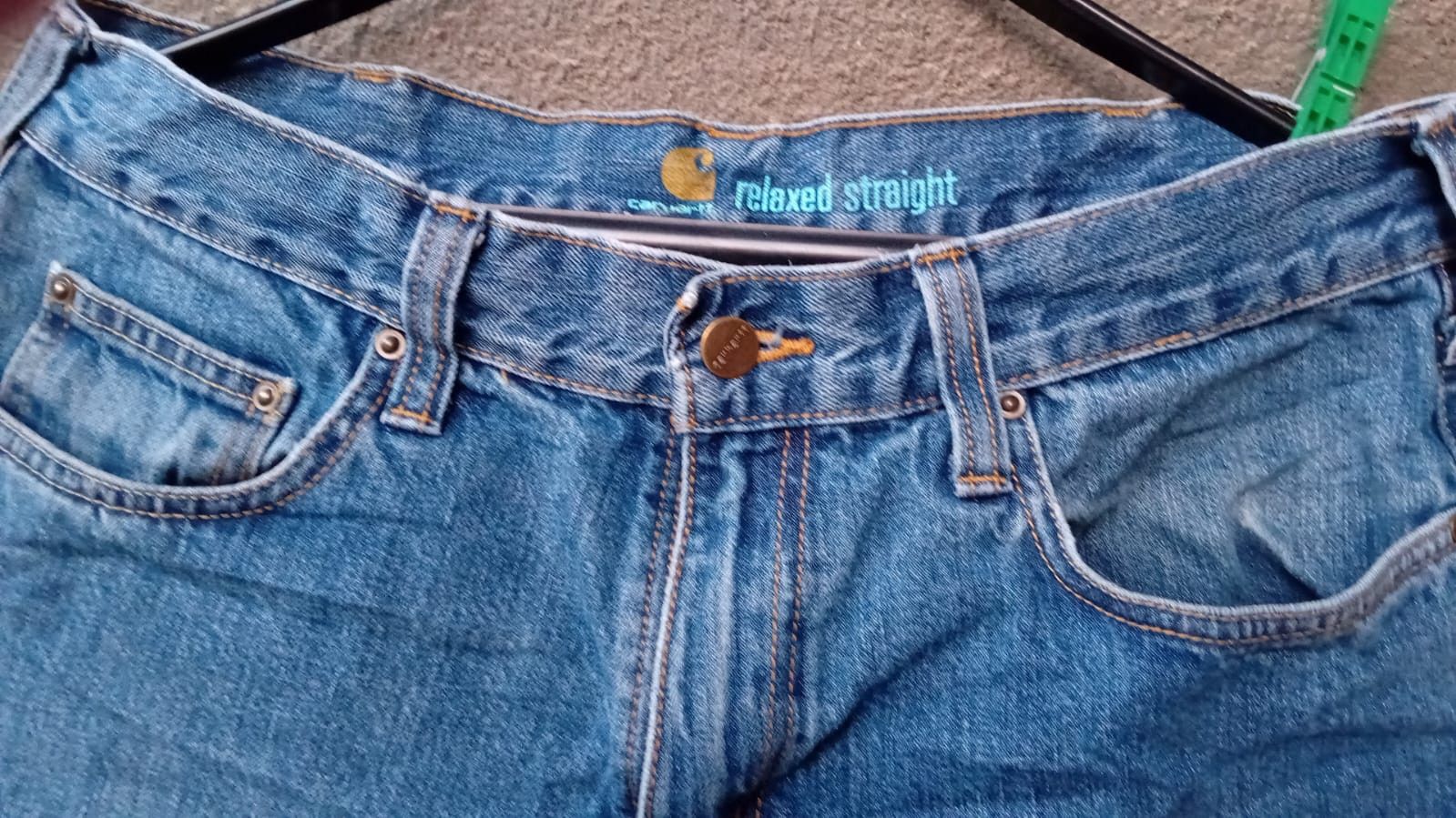 Carhartt Carhartt Relaxed Straight Jeans B320-WTB sz 34x32 Size US 34 / EU 50 - 4 Thumbnail