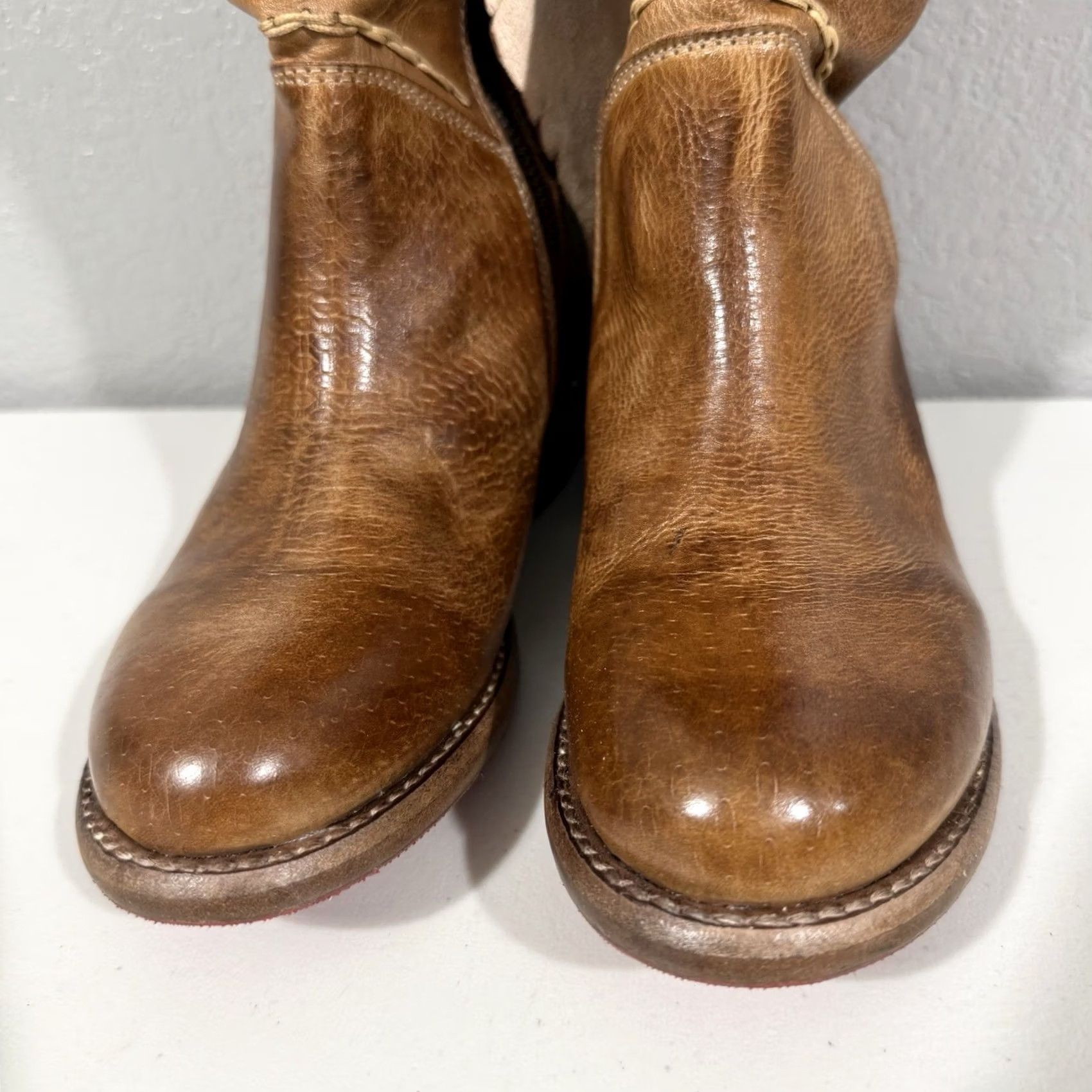 Bed Stu BED STU MANCHESTER S Brown Organic LEATHER RIDING BOOT Cobbler Women's Size 6 Brown Riding Leather Boot Bed Stu Manchester S Western Boho US 6 Womens Size US 6 / IT 36 - 3 Thumbnail