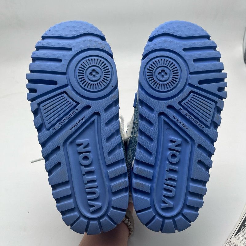 Louis Vuitton Louis Vuitton Trainer Maxi Denim Low-Top Sneakers Size US 8 / IT 38 - 9 Thumbnail
