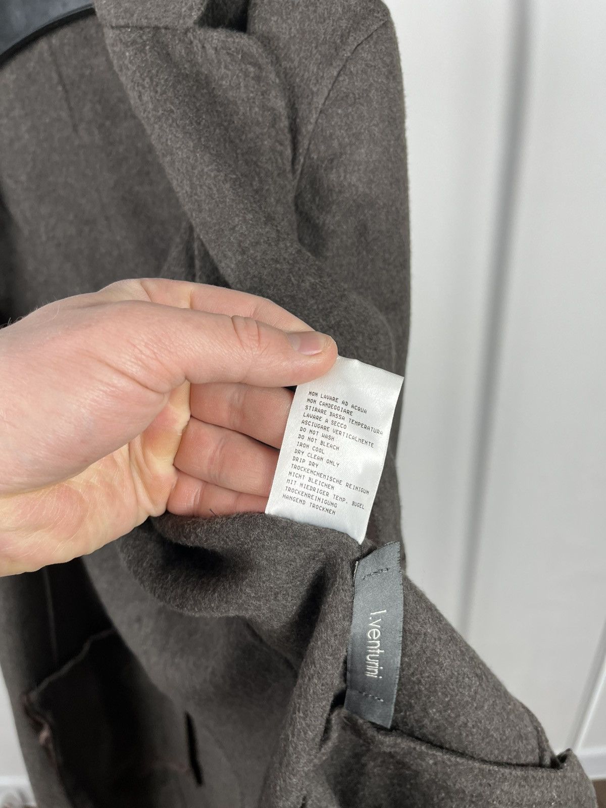 Other I Venturini Women’s Wool Coat Brown Made in Italy Size L / US 10 / IT 46 - 11 Thumbnail