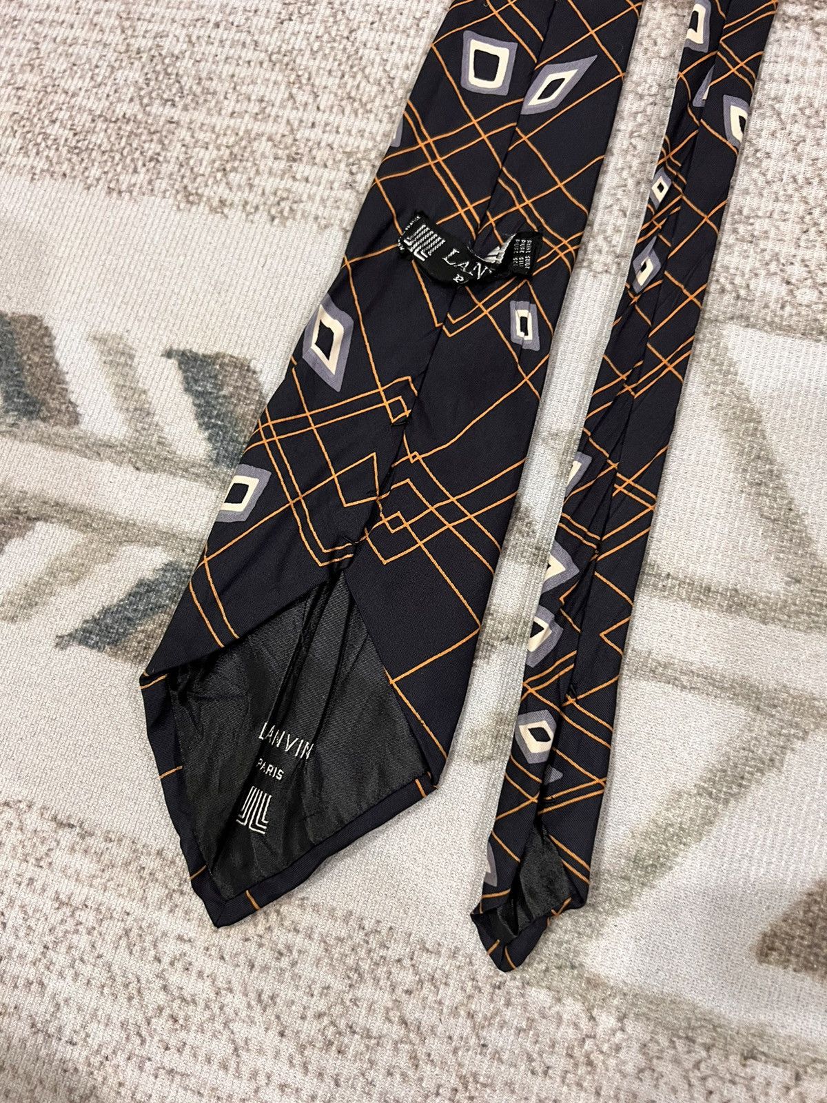 Lanvin Vintage Lanvin Paris Silk Tie Size ONE SIZE - 4 Thumbnail