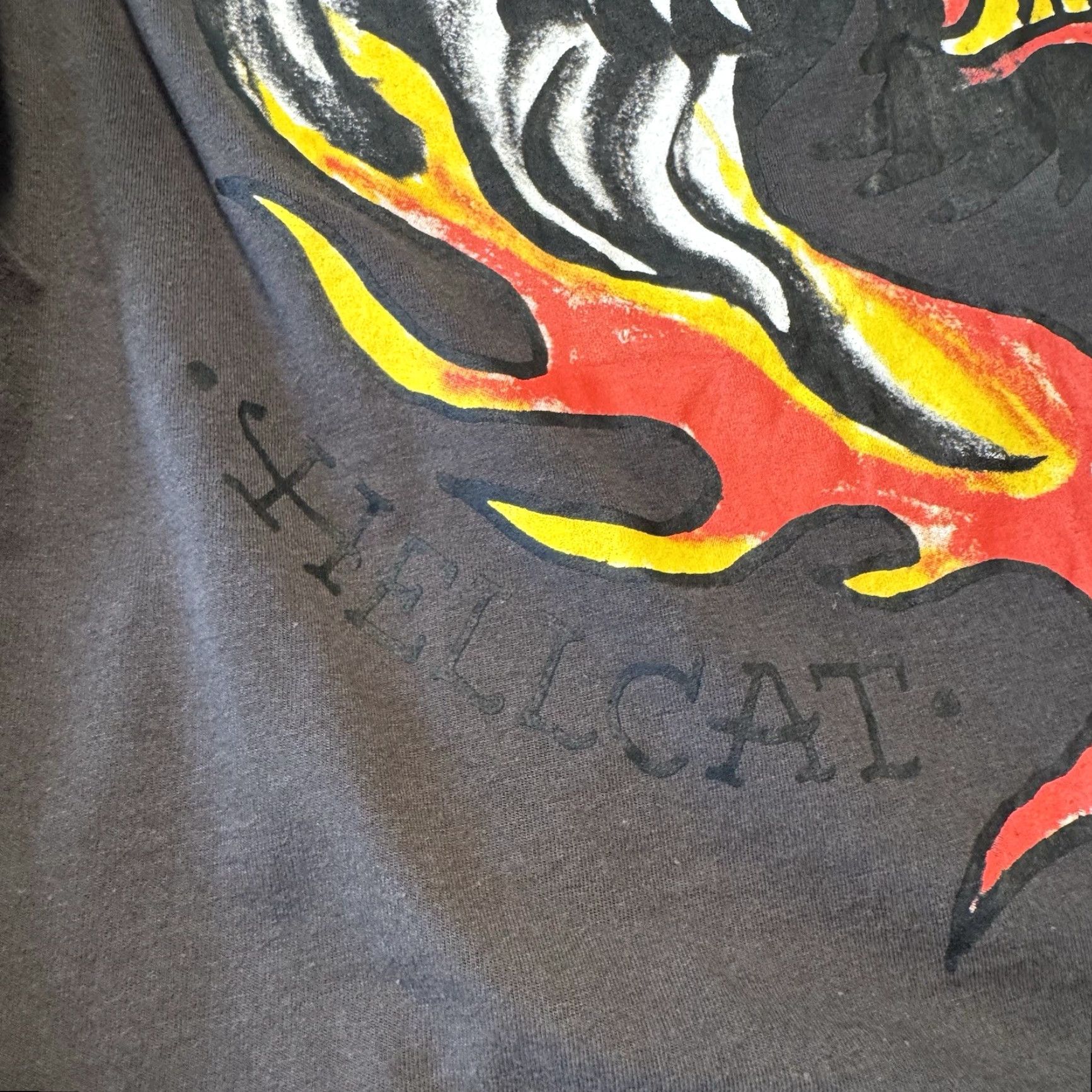 Ed Hardy Ed Hardy T Shirt Mens Large Hellcat Panther Flames Tattoo Y2K Jeweled Logo Size US L / EU 52-54 / 3 - 6 Thumbnail