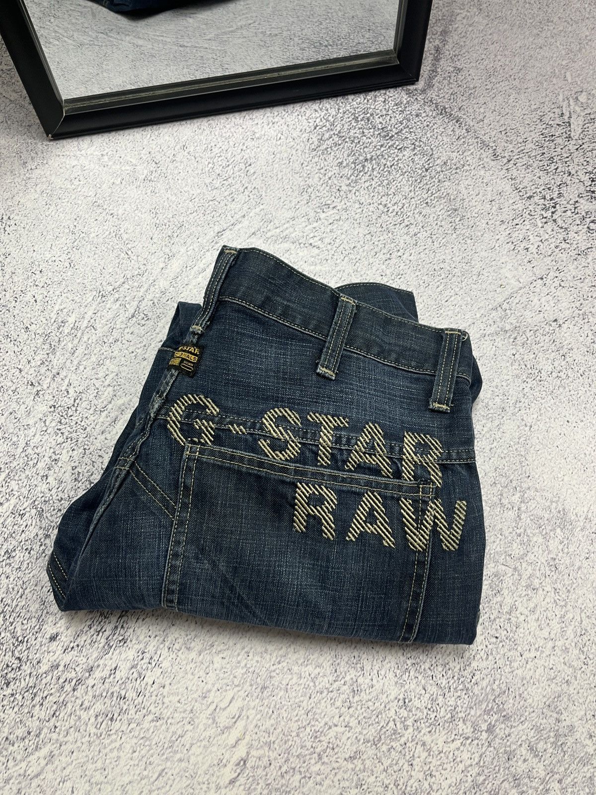 G-Star G-STAR Raw Big Logo Denim Pants Jeans Streetwear Hype 34x32 Size US 32 / EU 48 - 1 Thumbnail