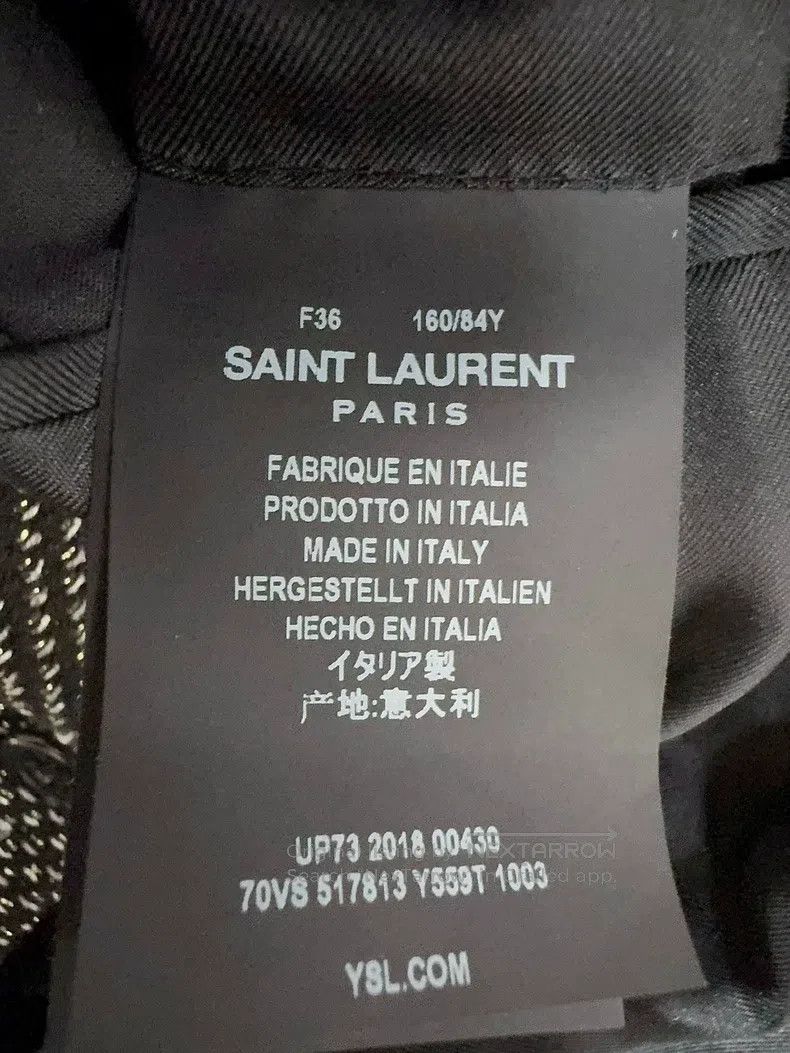 Saint Laurent Paris Saint Laurent Paris Sequined Suit Size XS / US 0-2 / IT 36-38 - 4 Thumbnail