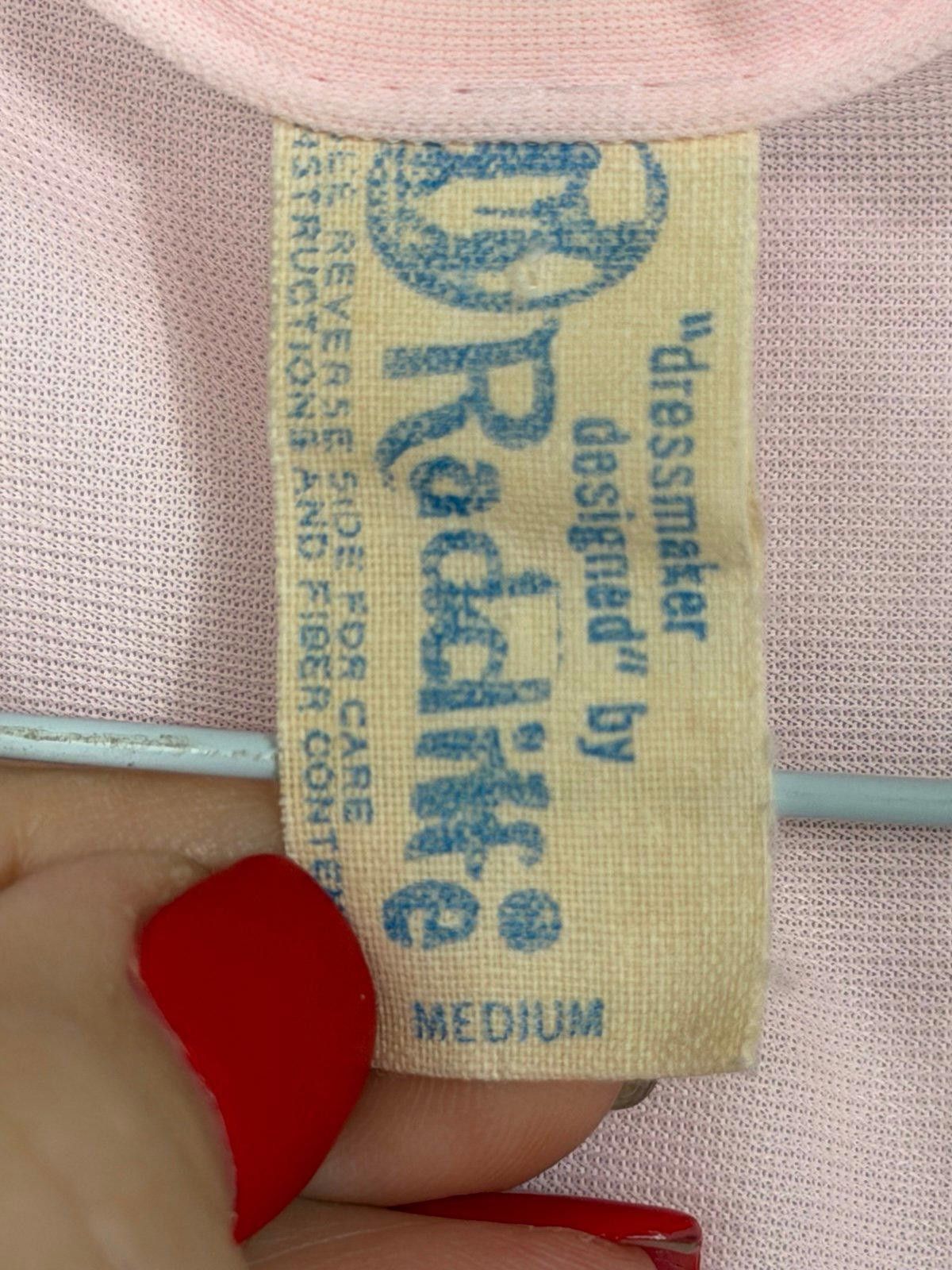 Other Vintage Radcliffe Pink Lace Trim Medium Nightgown Size ONE SIZE - 7 Thumbnail