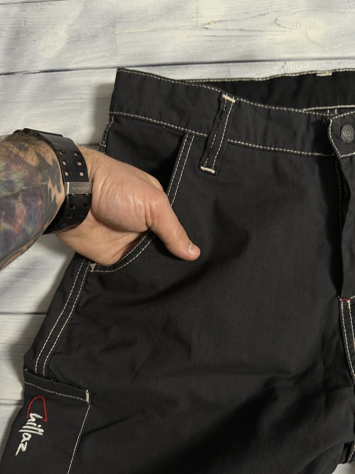 Other Rare Vintage Pants Chillaz Y2K Japan Skateboarding Style Size US 32 / EU 48 - 6 Thumbnail