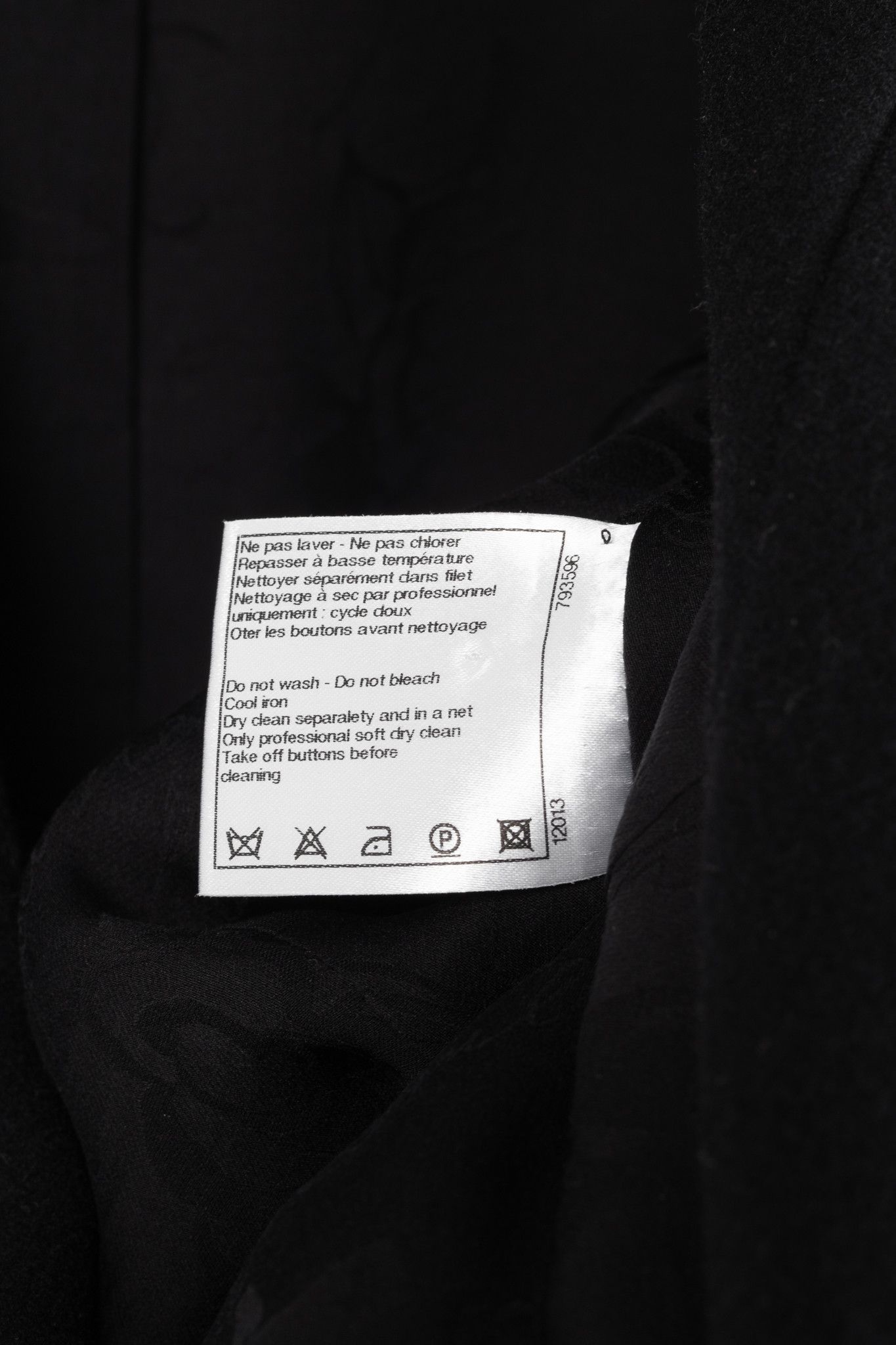 Chanel Chanel Black Wool-Blend Panelled Buttoned-Chain Blazer Size XS / US 0-2 / IT 36-38 - 12 Thumbnail