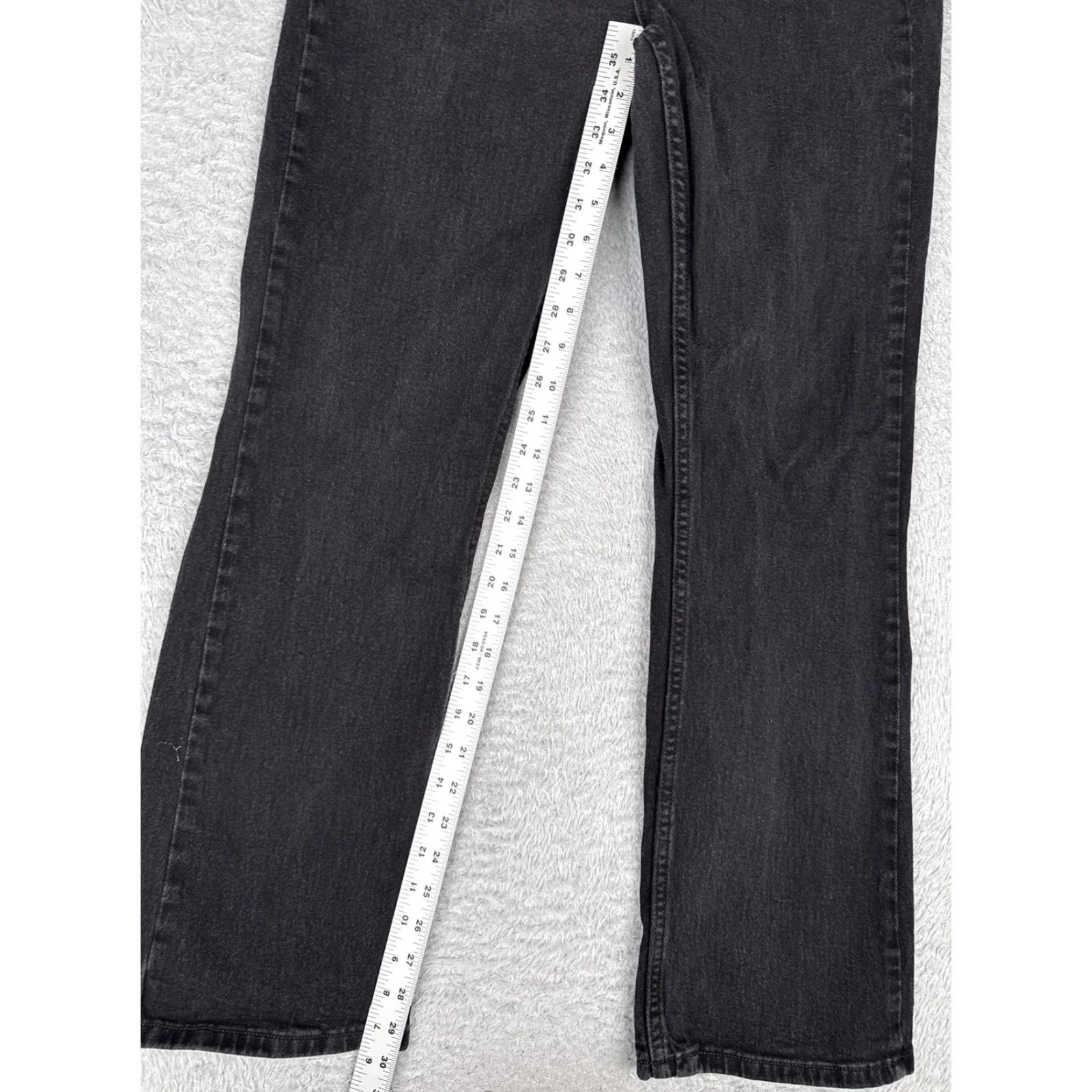 Lee Lee Jeans Womens Jeans Black Denim Mid Rise Bootcut 12 Regular 30x30 5-Pocket Denim Cotton Blend Cowboy Style Size 34" / US 12 / IT 48 - 7 Thumbnail