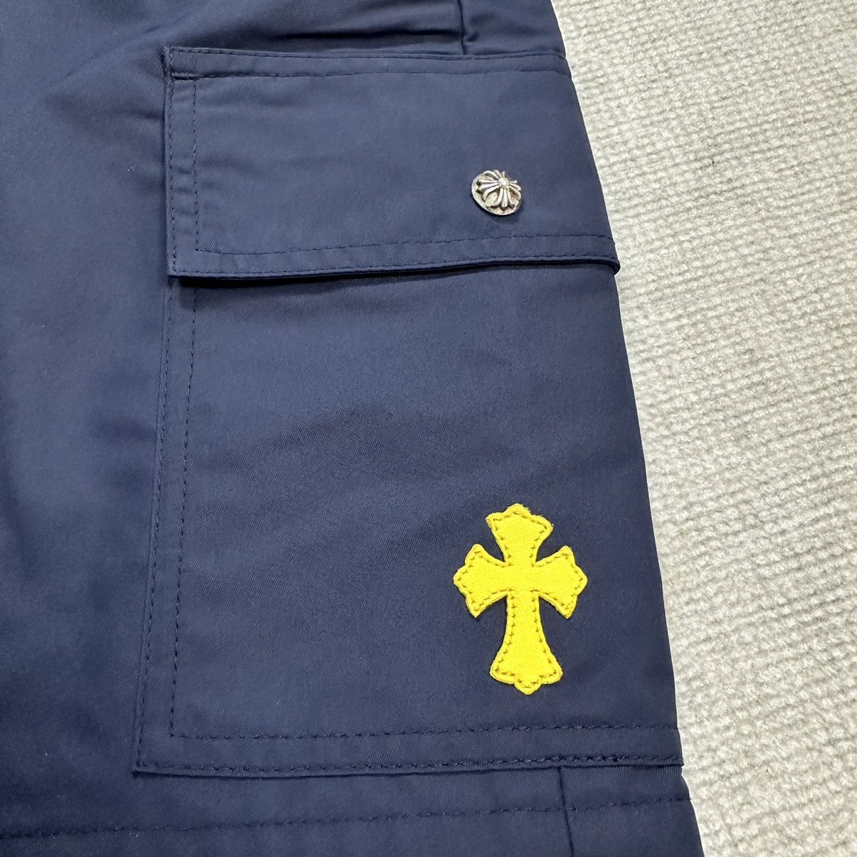 Chrome Hearts Chrome Hearts Navy Skirt with Yellow Patch Size 26" / US 2 / IT 38 - 3 Thumbnail