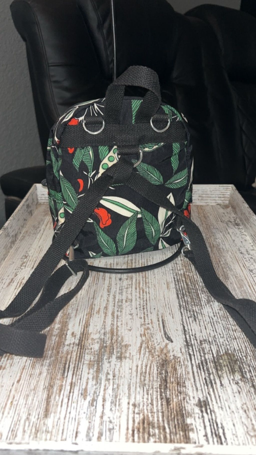 Other Women's Kipling Mini Bag One Size Black Green Floral Size ONE SIZE - 3 Thumbnail