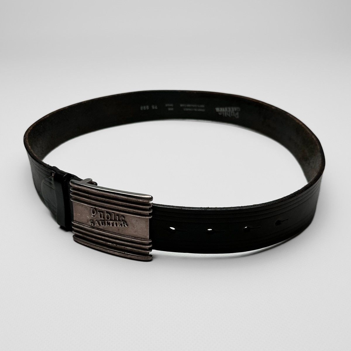Jean Paul Gaultier 80’s Jean Paul Gaultier Public Gaultier Leather Belt Size ONE SIZE - 2 Thumbnail