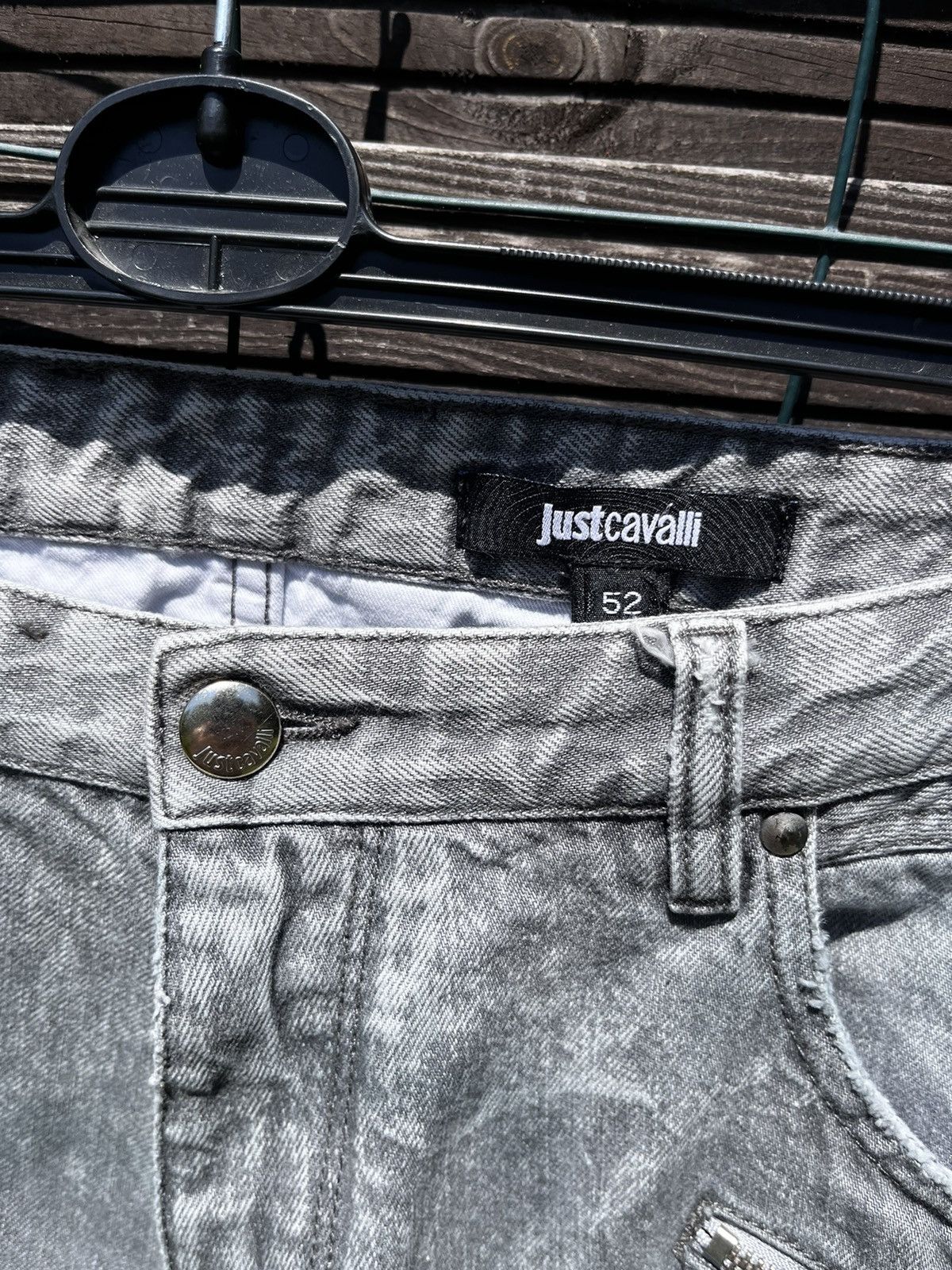 Just Cavalli × Roberto Cavalli 👖JUST CAVALLI LUXURY JEANS Y2K LOGO STREETWEAR ITALIAN DENIM Size US 36 / EU 52 - 15 Thumbnail