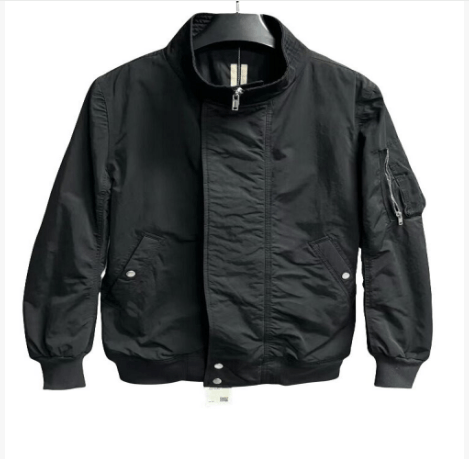 Rick Owens RICK OWENS High-Neck Zip Multi-Pocket Jacket Black Size US L / EU 52-54 / 3 - 1 Thumbnail