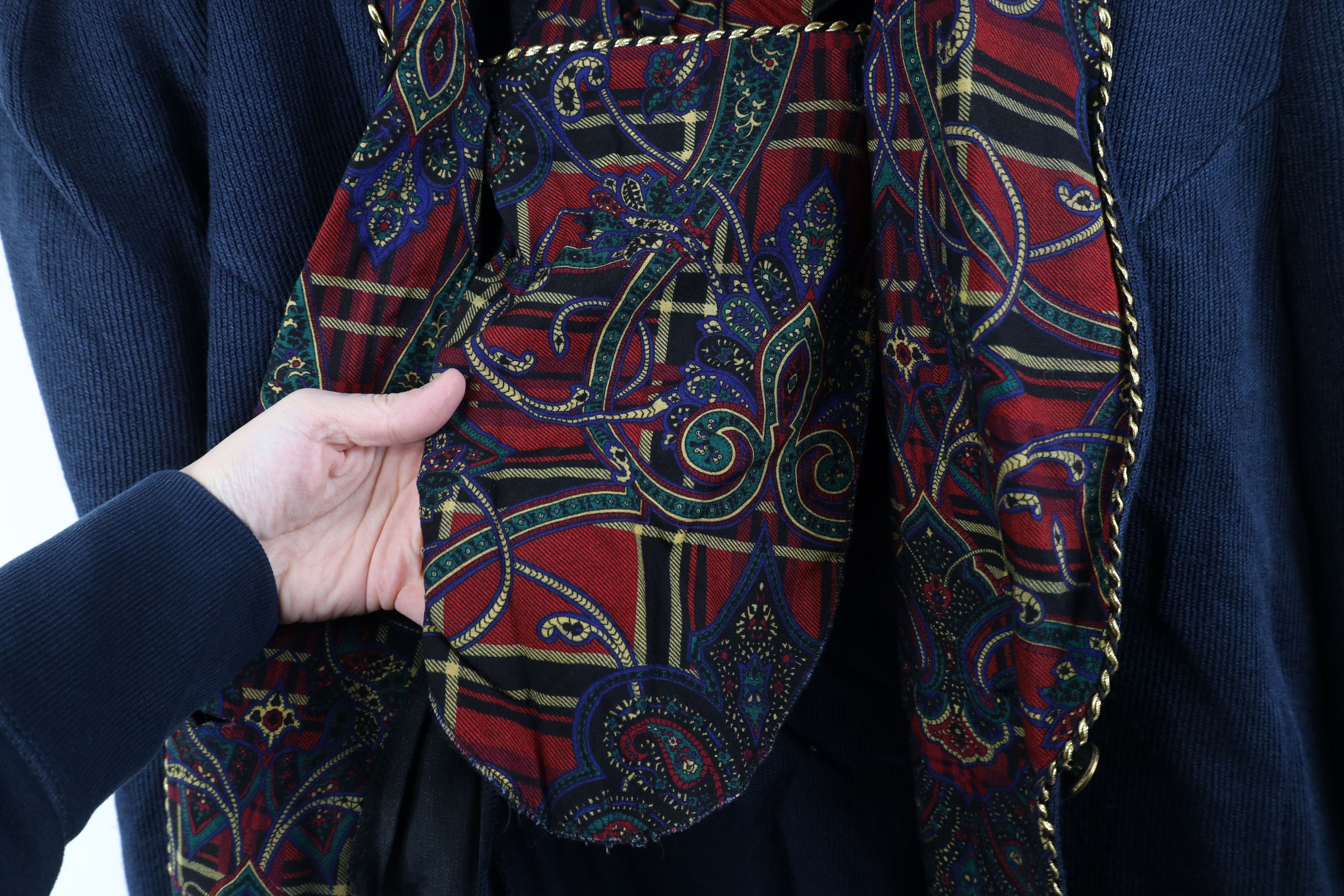 Vintage Vintage 90s Streetwear Paisley Sweater Blazer Suit Jacket Size 3XL / US 20-22 - 10 Thumbnail