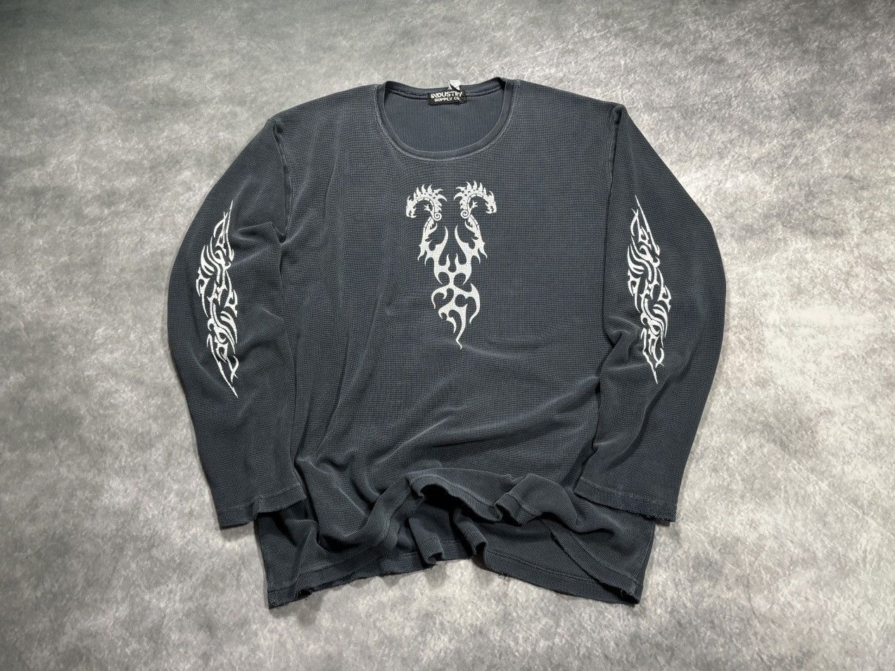 Vintage Vintage Thermal Shirt Print Harley Davidson Tribal Choppers Size US XL / EU 56 / 4 - 13 Thumbnail