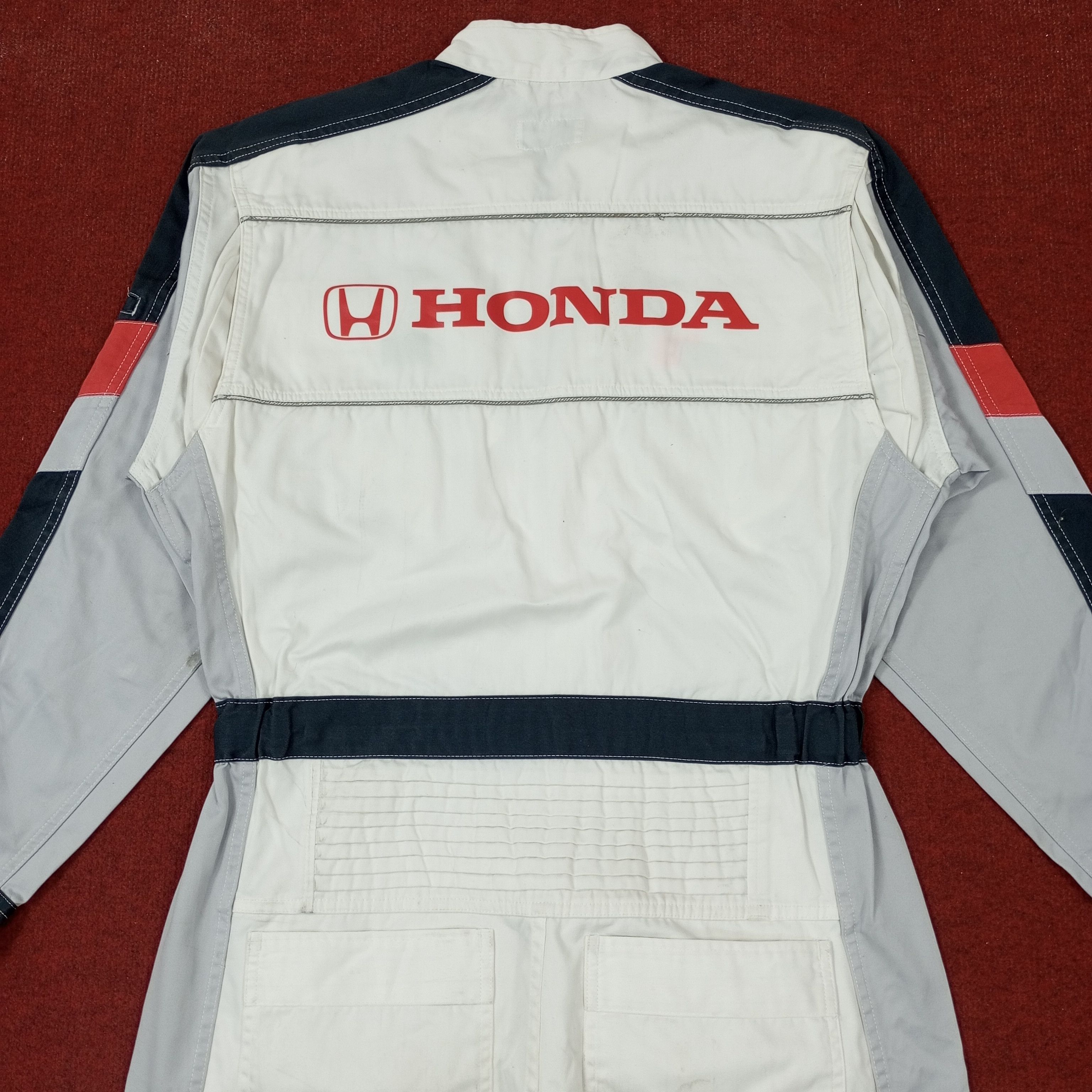 Honda × Vintage Honda Japanese Motorsports Racing Workwear Coverall Jacket Size US M / EU 48-50 / 2 - 2 Thumbnail