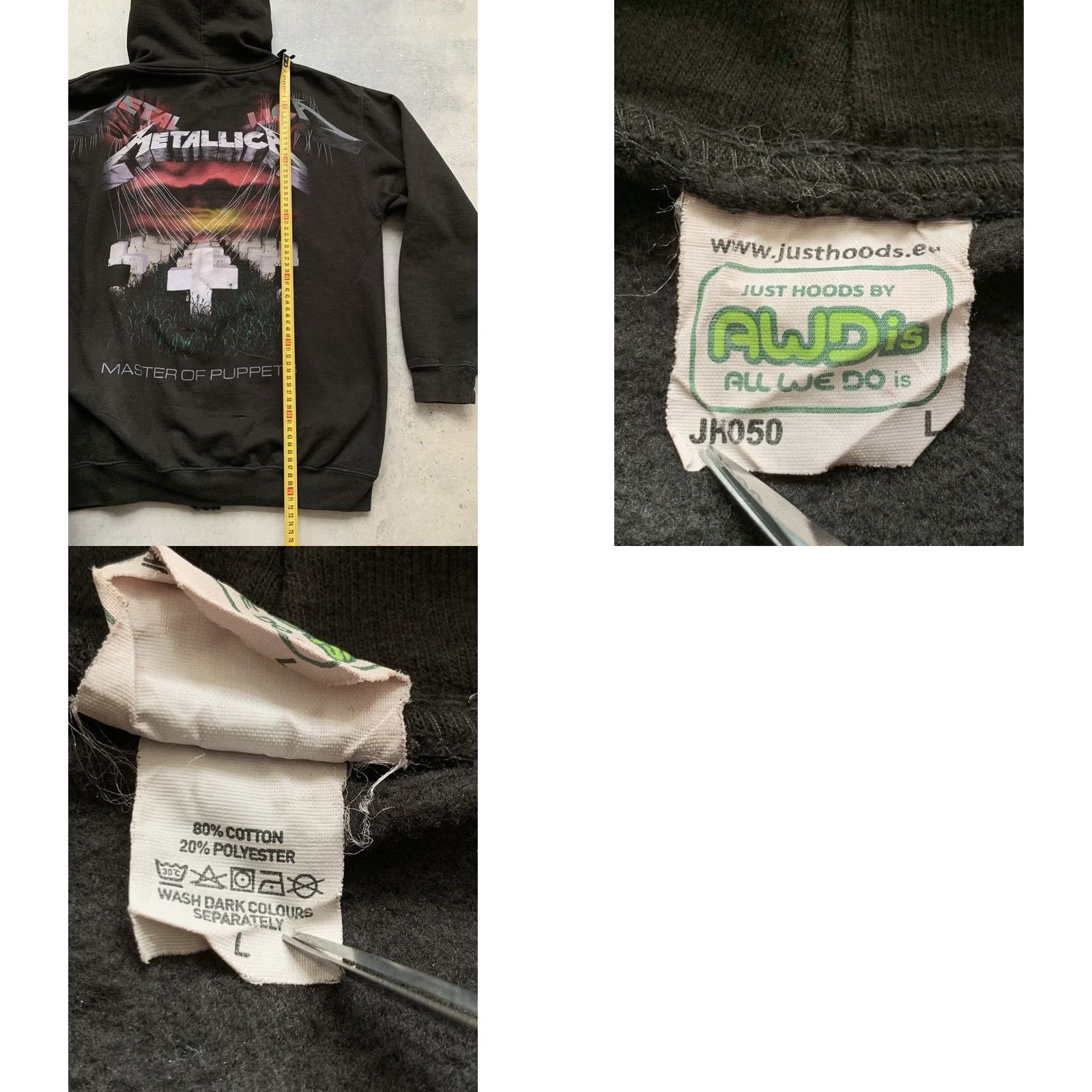 Vintage VINTAGE METALLICA HOODIE Men Hoodie L Black Size US L / EU 52-54 / 3 - 8 Thumbnail
