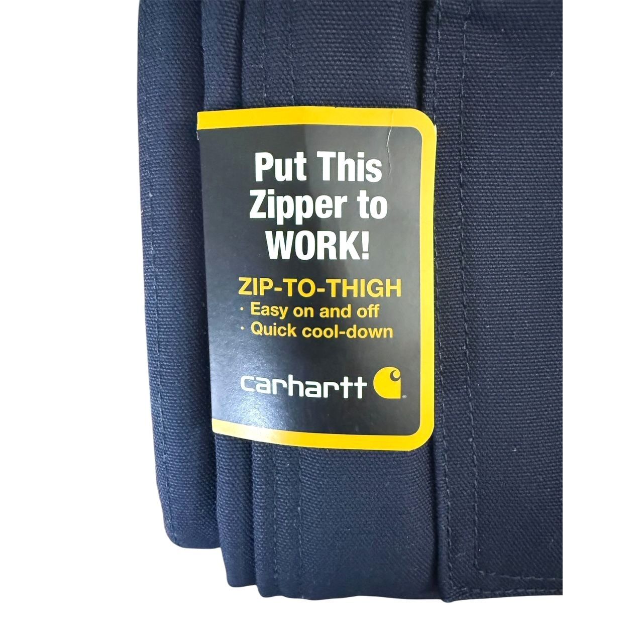 Carhartt Carhartt Mens Navy Blue FR Duck Bib Overall Quilt Lined Sz 3 Size US 34 / EU 50 - 8 Thumbnail