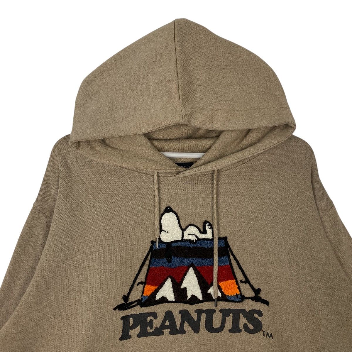 Vintage Vintage Peanuts Snoooy Hoodie Sweater Brown Big Logo Size XL Size US XL / EU 56 / 4 - 4 Thumbnail
