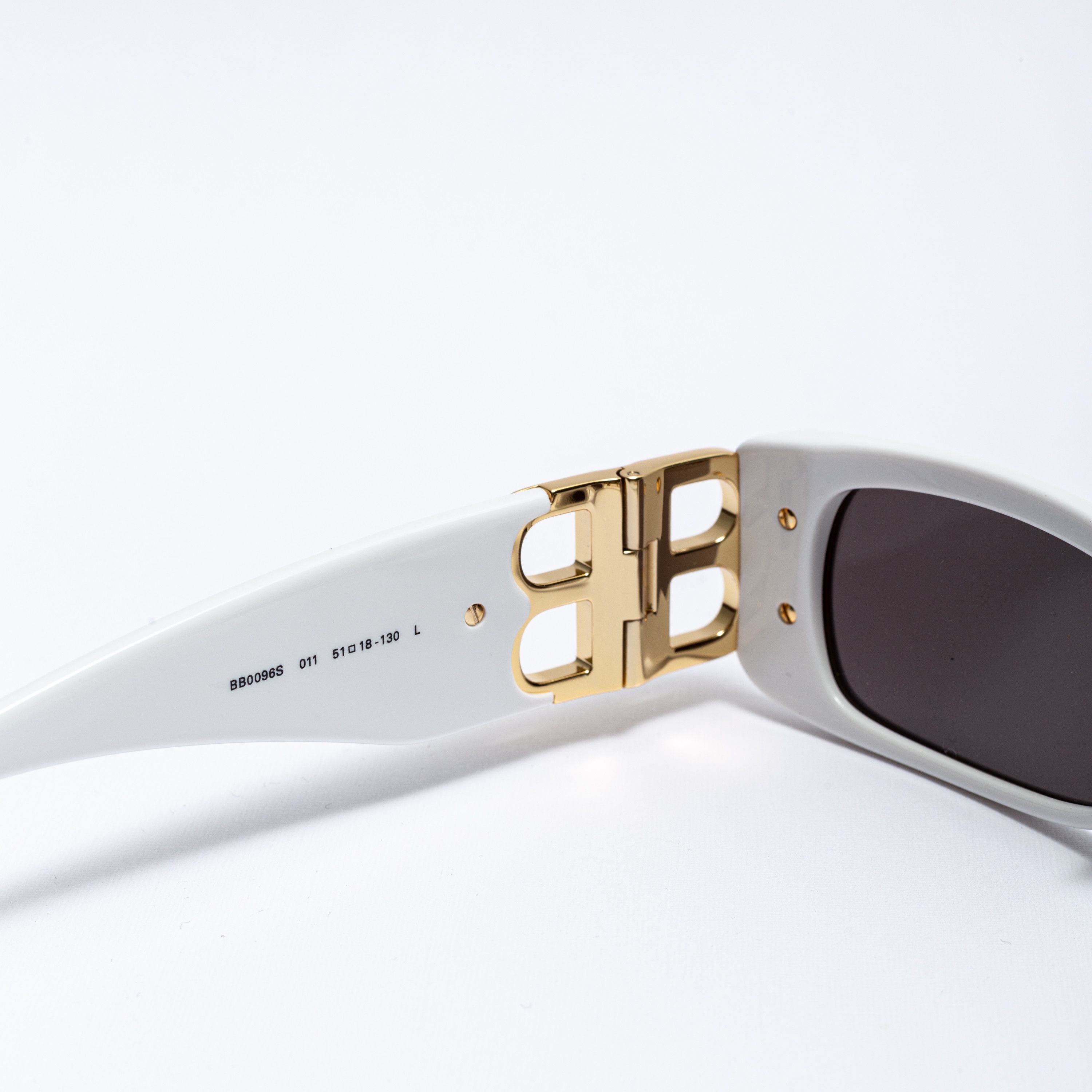 Balenciaga BALENCIAGA BB0096S 011 Dynasty Sunglasses WHITE Size ONE SIZE - 6 Thumbnail
