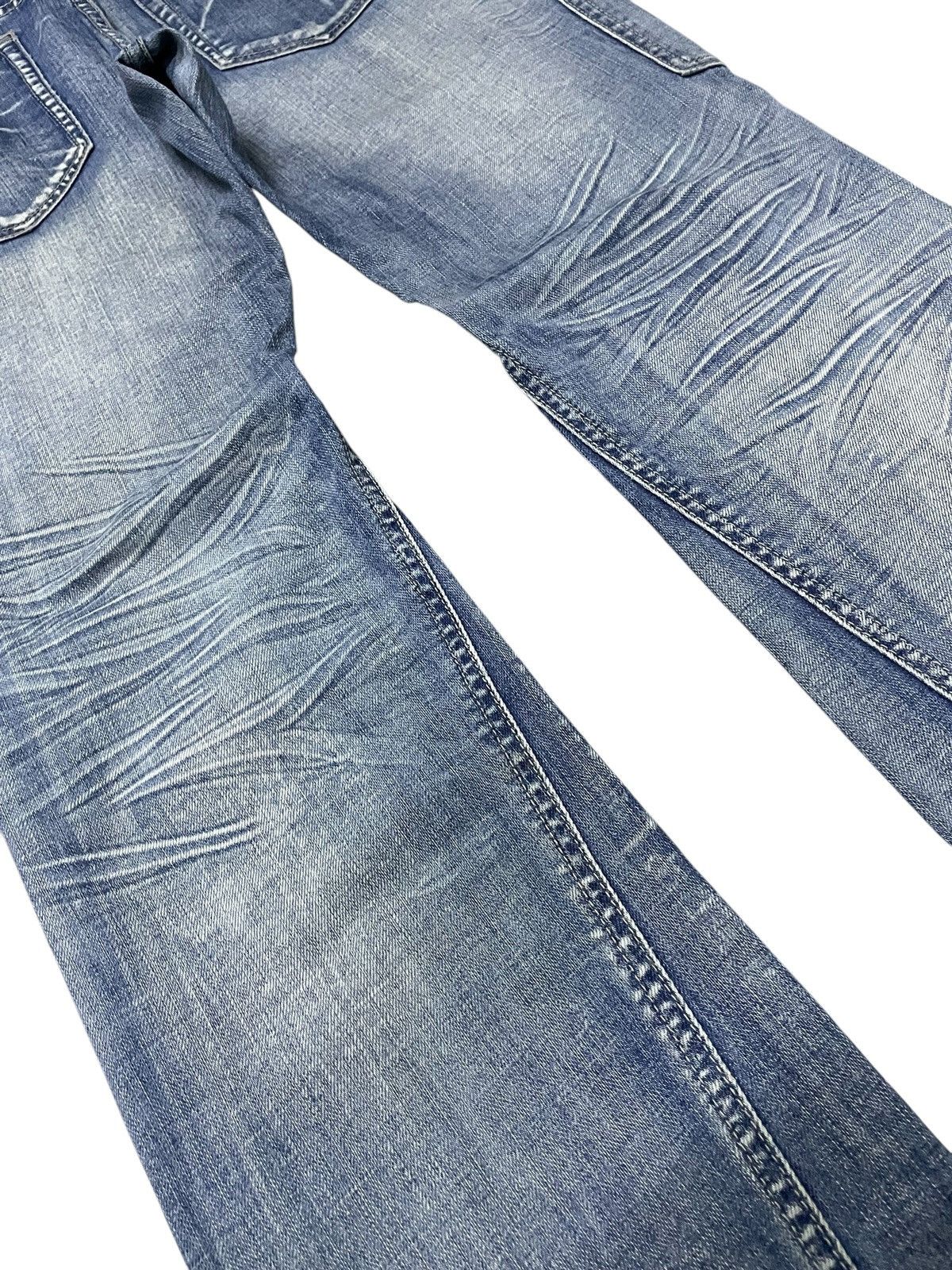 Michel Klein × Tornado Mart Michel Klein Japan Spiral Flared Panelling Gun Pocket Jeans Size US 32 / EU 48 - 17 Thumbnail