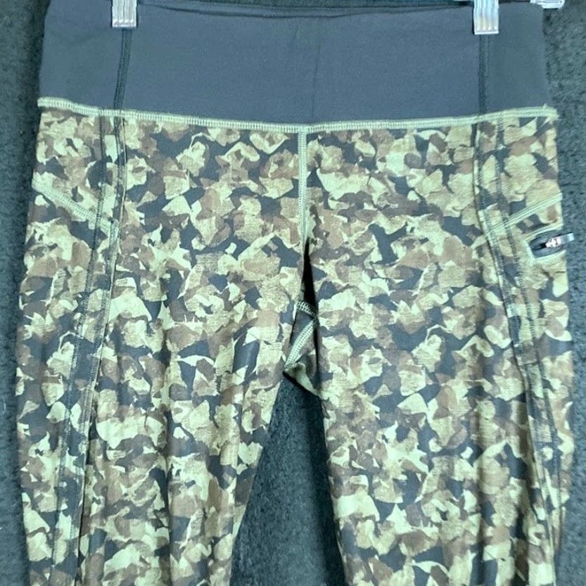 Lululemon Lululemon Womens Pants Green Mystic Jungle Top Speed Crop Pull On Leggings 6 Size M / US 6-8 / IT 42-44 - 2 Thumbnail