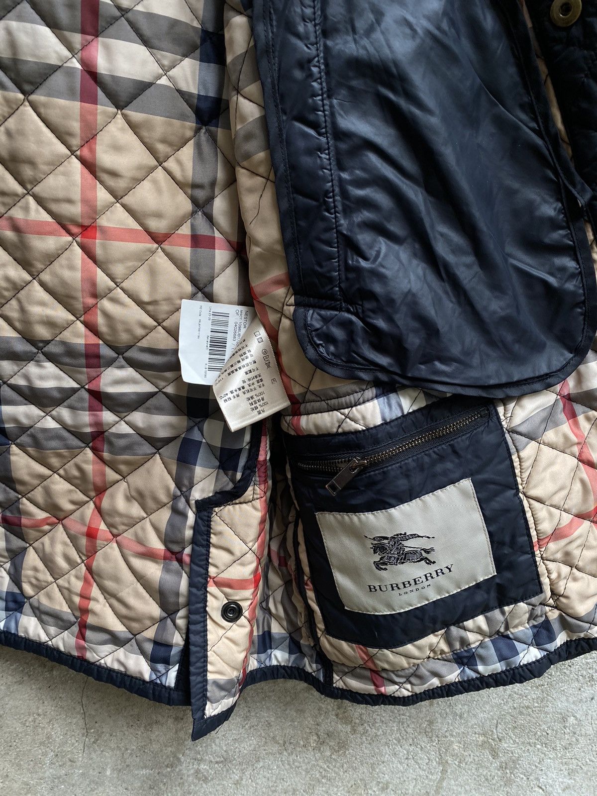 Burberry × Vintage Burberry London Quilted Light Jacket Size US XL / EU 56 / 4 - 7 Thumbnail