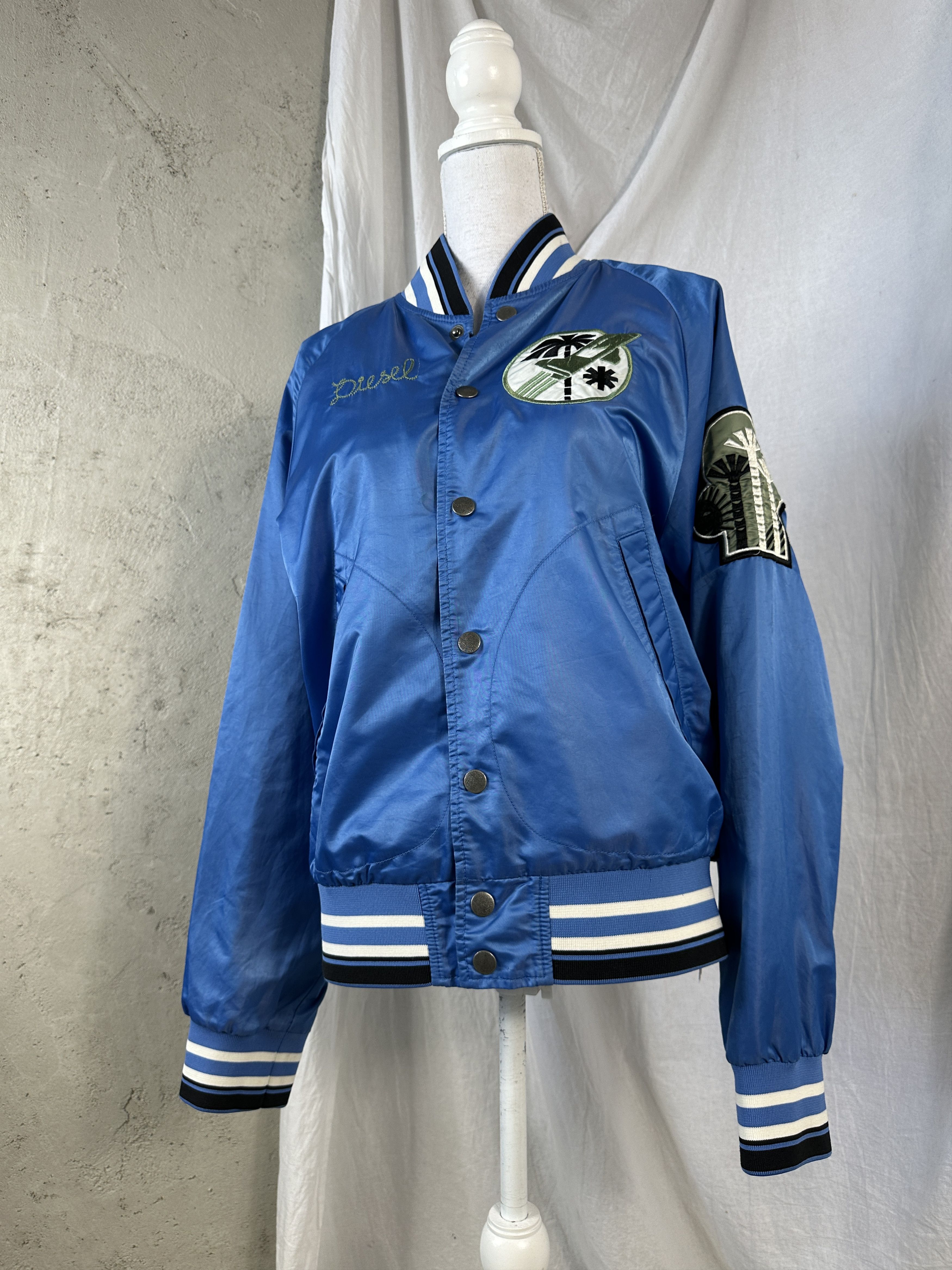 Diesel × Vintage Vintage Streetwear Diesel Baseball 90s Utopia Jacket Size US M / EU 48-50 / 2 - 1 Thumbnail