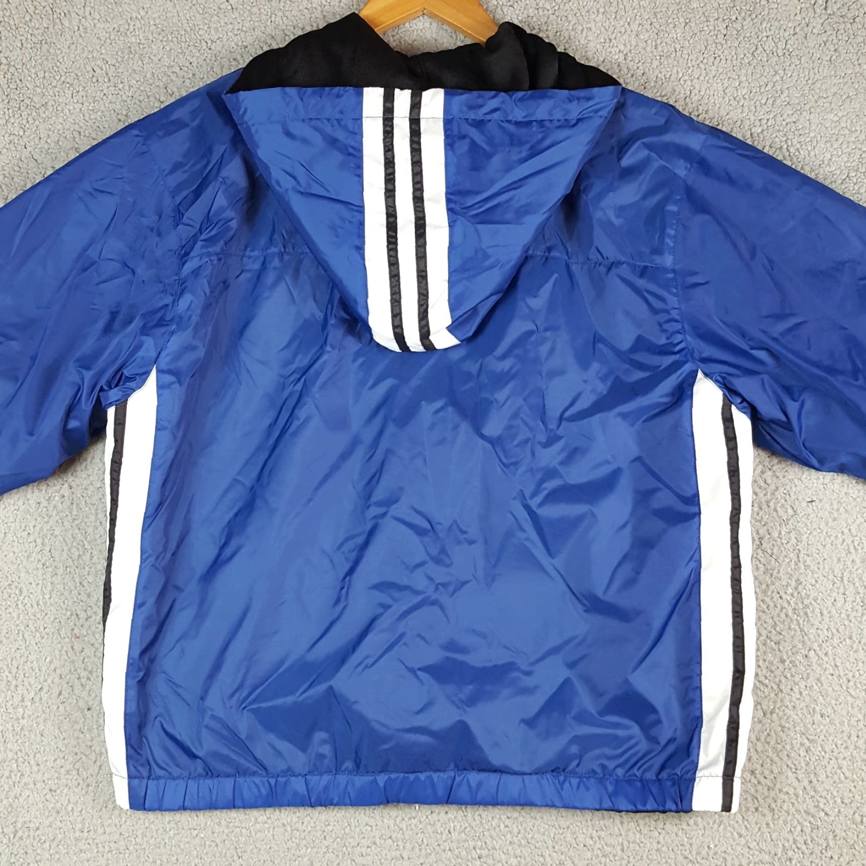 Vintage VINTAGE Lavon Tracksuit 2 Piece Reversible Fleece Hoodie Jacket Zip Striped Size L Men’s Blue 90s Y2K 2000s Athleisure Windbreaker Size US 33 - 6 Thumbnail
