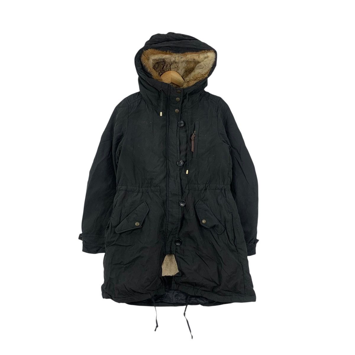 SHIPS SHIPS JAPAN Faux Fur Shearling Parka Heavy Coat Jacket Size S / US 4 / IT 40 - 1 Thumbnail