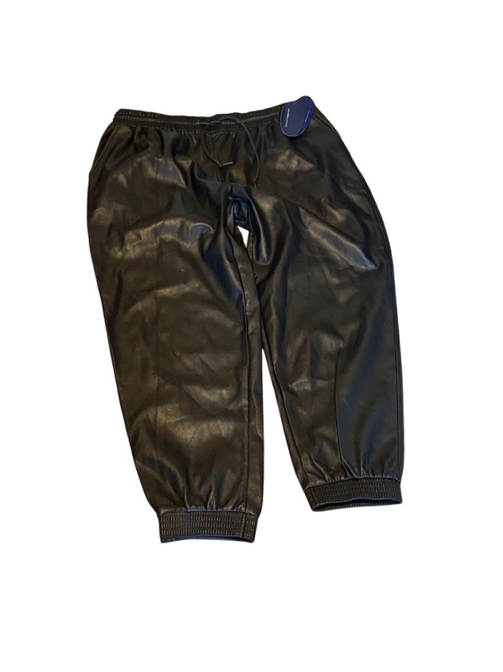 SCOOP Scoop NYC Vegan Leather Joggers New! Size 38" / US 16 / IT 52 - 10 Thumbnail