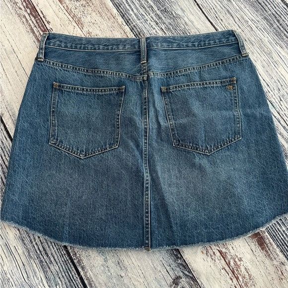 Madewell Madewell Rigid A-Line Blue Denim Skirt Size 24" / US 00 / IT 34 - 3 Thumbnail