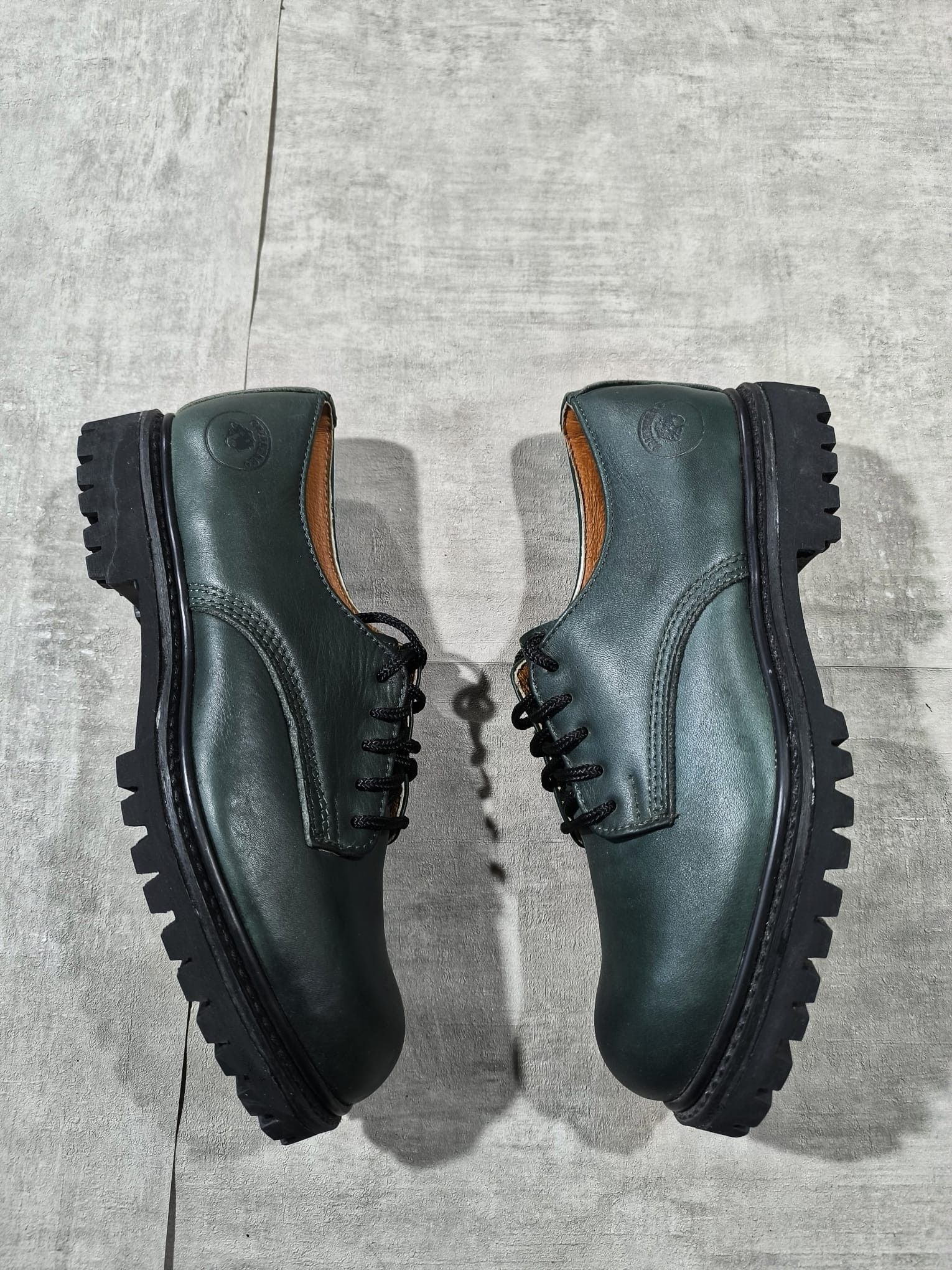 Leather VINTAGE GRINDERS CHUNKY ENGLAND DERBY LEATHER SHOES Size US 8 / EU 41 - 4 Thumbnail