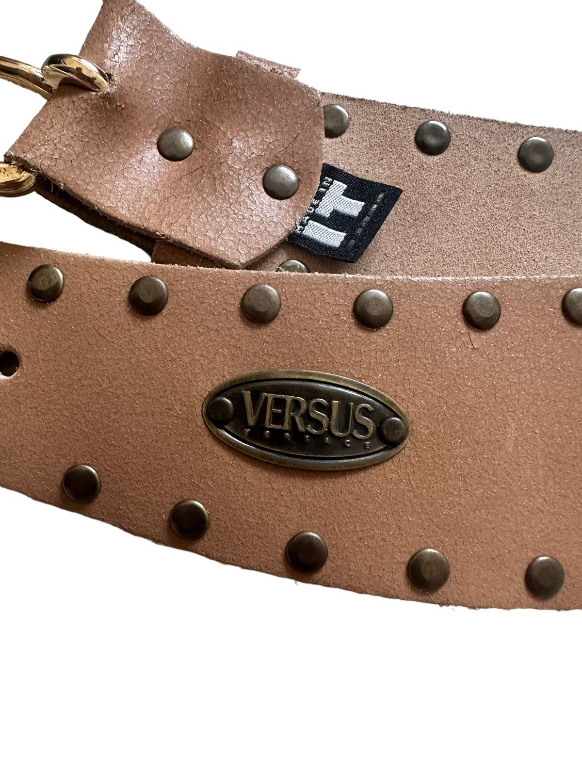 Genuine Leather × Versace × Versus Versace VERSUS VERSACE Leather Women Belt Size ONE SIZE - 7 Thumbnail