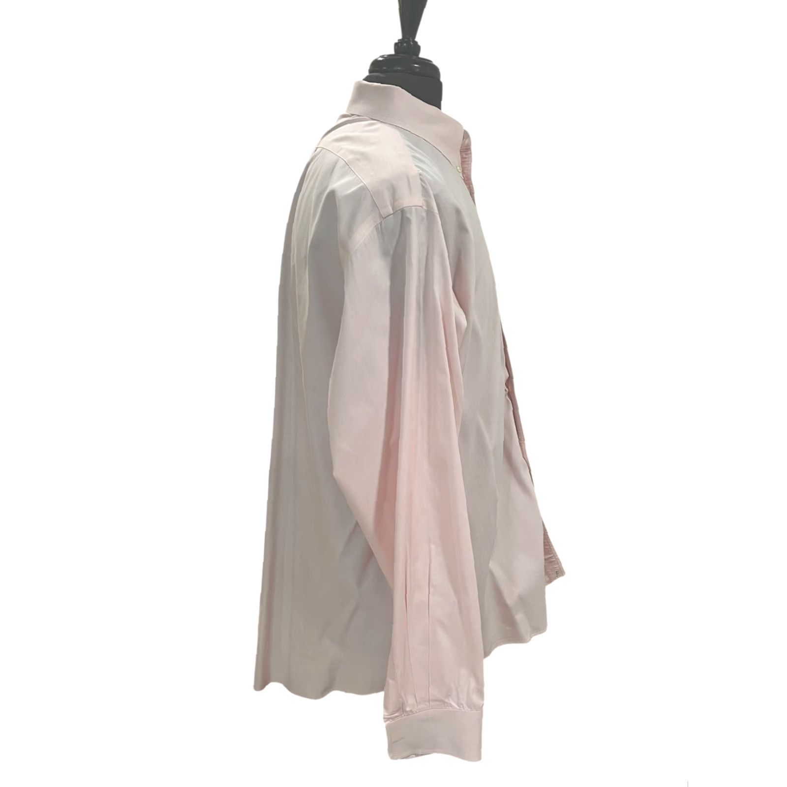 Lands' End VINTAGE Lands’ End No Iron Pinpoint Oxford Light Pink Mens Sz 17-35 L/S Dress Shirt EUC Size 46R - 4 Thumbnail