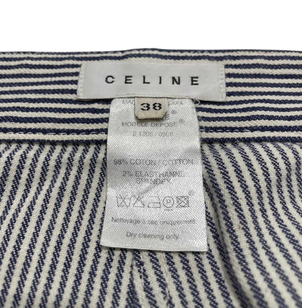 Celine Hickory Flare Pants Size 30" / US 8 / IT 44 - 8 Thumbnail