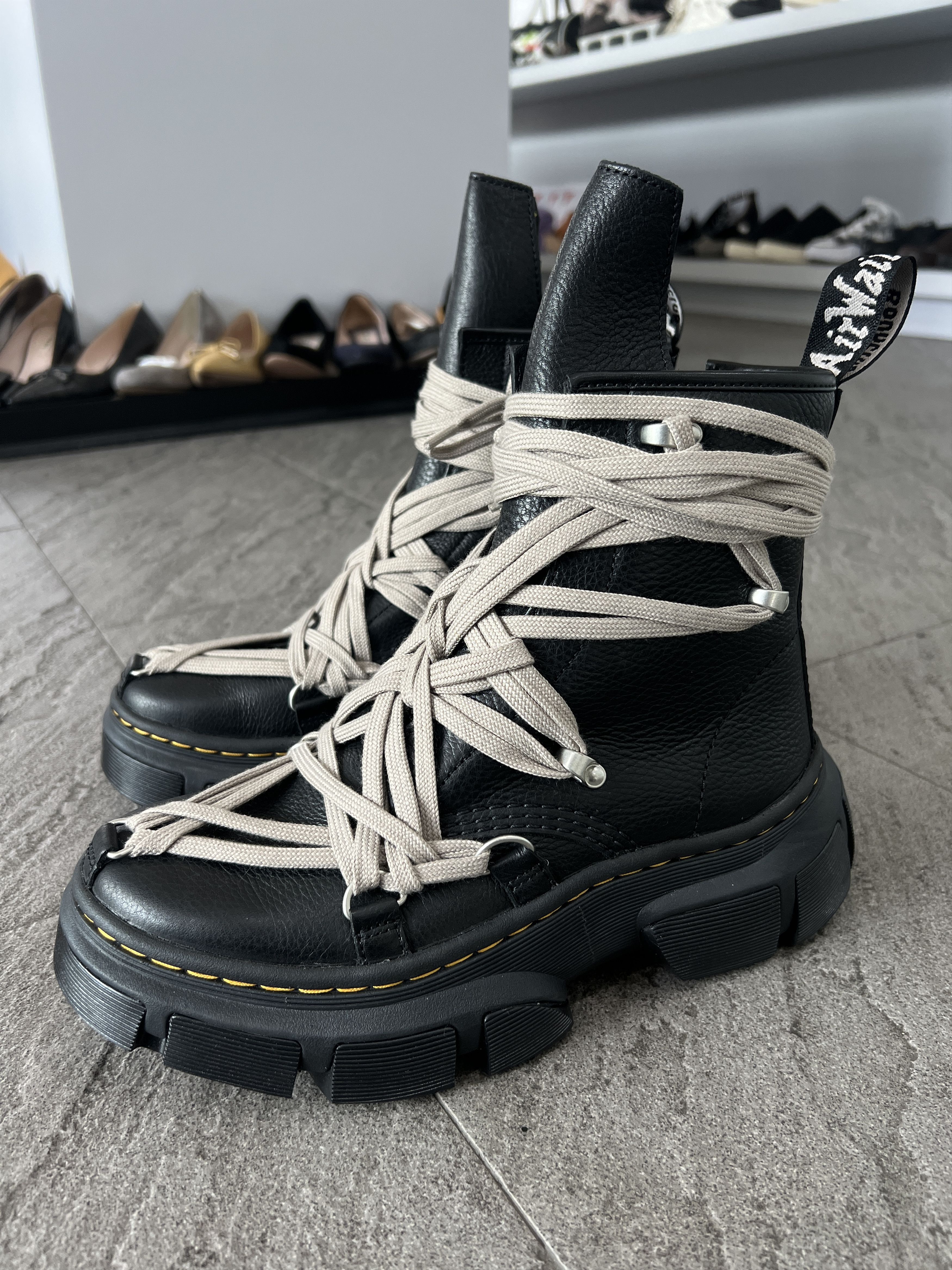 Dr. Martens × Rick Owens RICK OWENS - Dr.Martens 1B60 Quad Sole