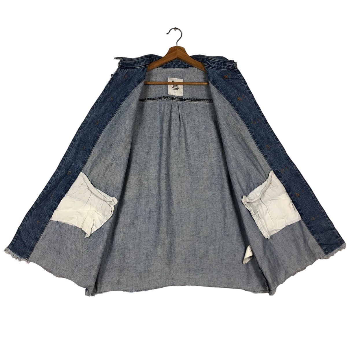 Japanese Brand 🔥Distressed Denim Jacket Jouetie Tokyo Inspire Issey Miyake Size US M / EU 48-50 / 2 - 10 Thumbnail