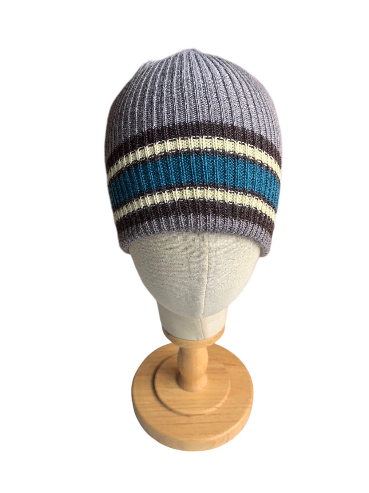 Japanese Brand × Kapital × Vintage Unknown Stripe Streetwear Winter Sessions Beanie Hats Size ONE SIZE - 3 Thumbnail