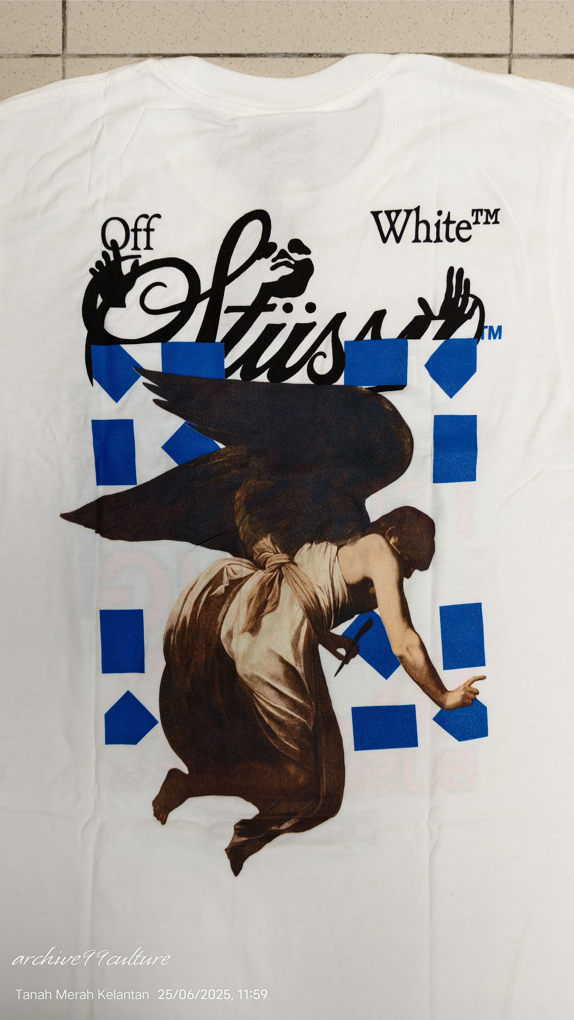 Off-White Fw20 Stussy Virgil Abloh 40th Anniversary World Tour Tee Size US S / EU 44-46 / 1 - 7 Thumbnail
