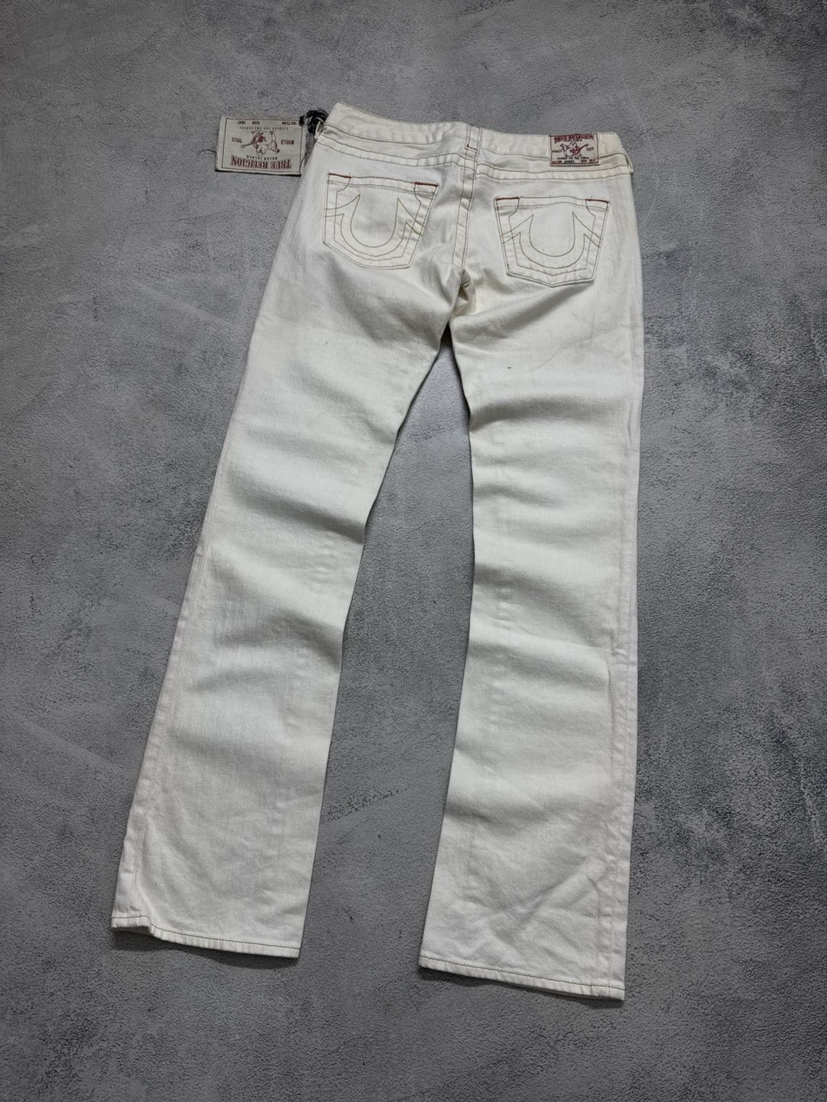 True Religion Vintage True Religion USA White Jeans 90’s Size 29" - 4 Thumbnail